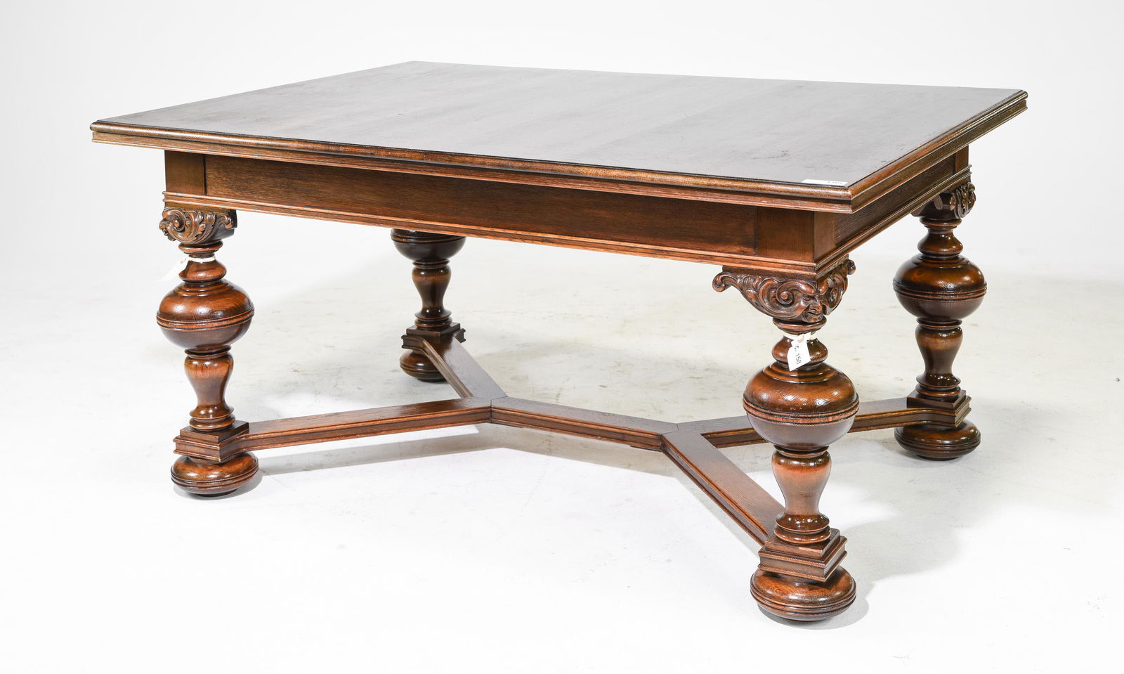 Danish Walnut Dining Table with X Stretcher Base (1 of 4)