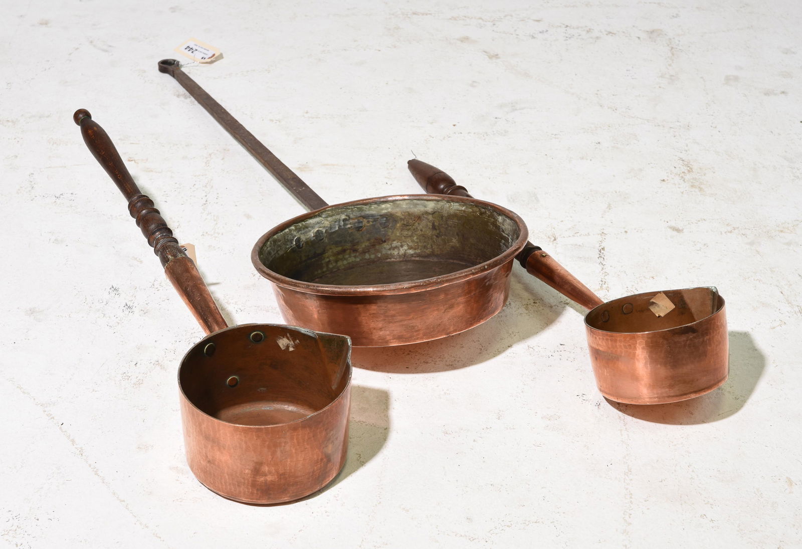 3 Assorted French Copper Pans (1 of 2)