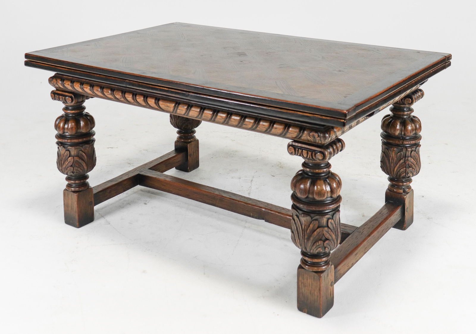 Renaissance Style Carved Oak Dining Table (1 of 6)
