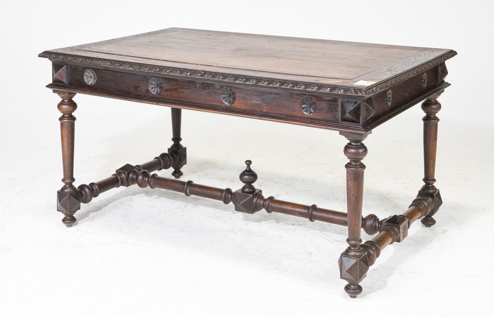 Henri II Style Chestnut Center / Writing Table (1 of 5)