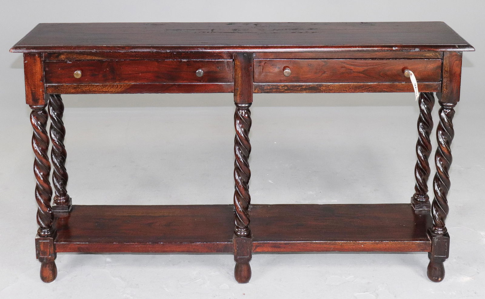 Barley Twist 2 Drawer Narrow Hall Table (1 of 5)