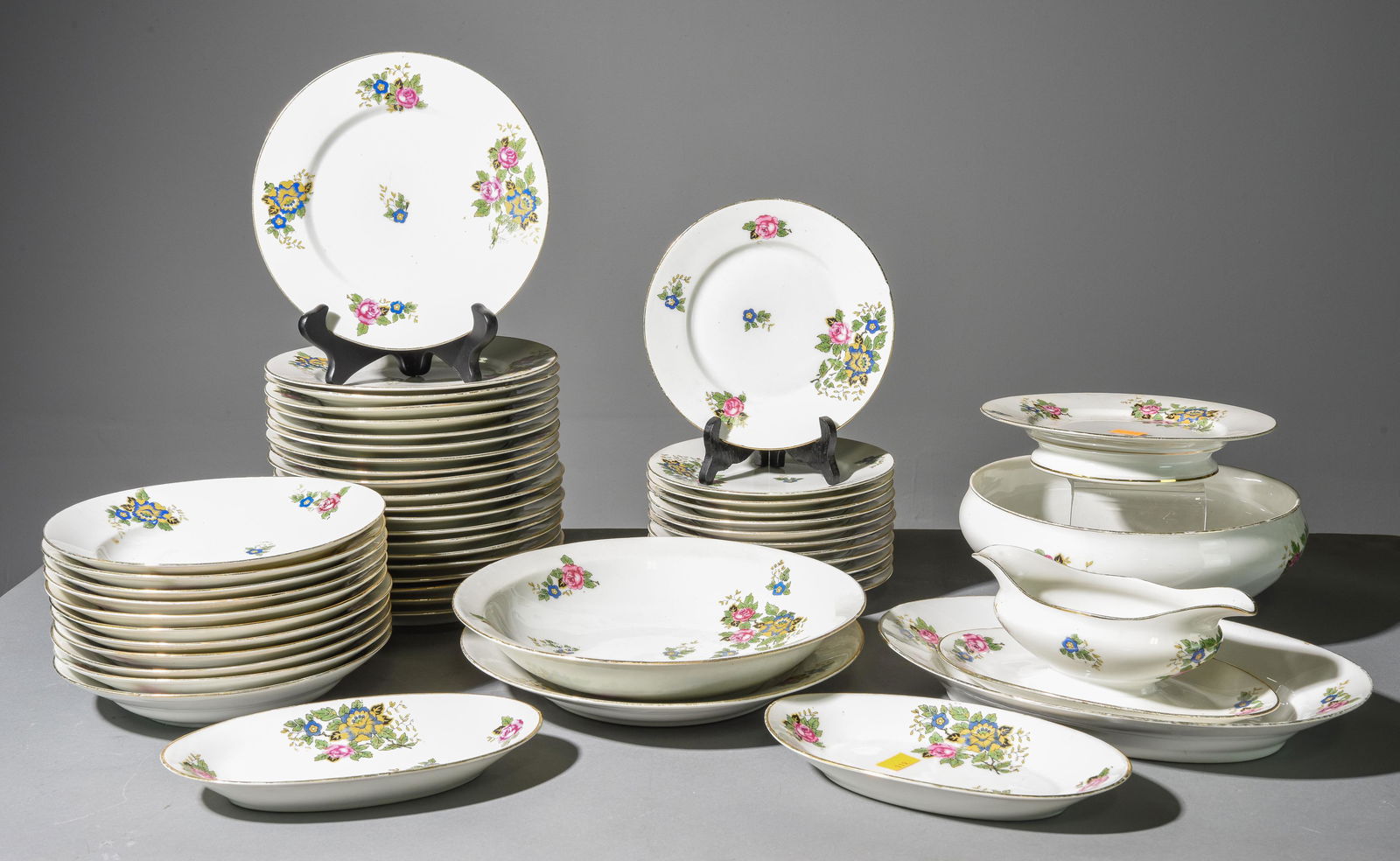51pc French Floral Assorted China (1 of 5)