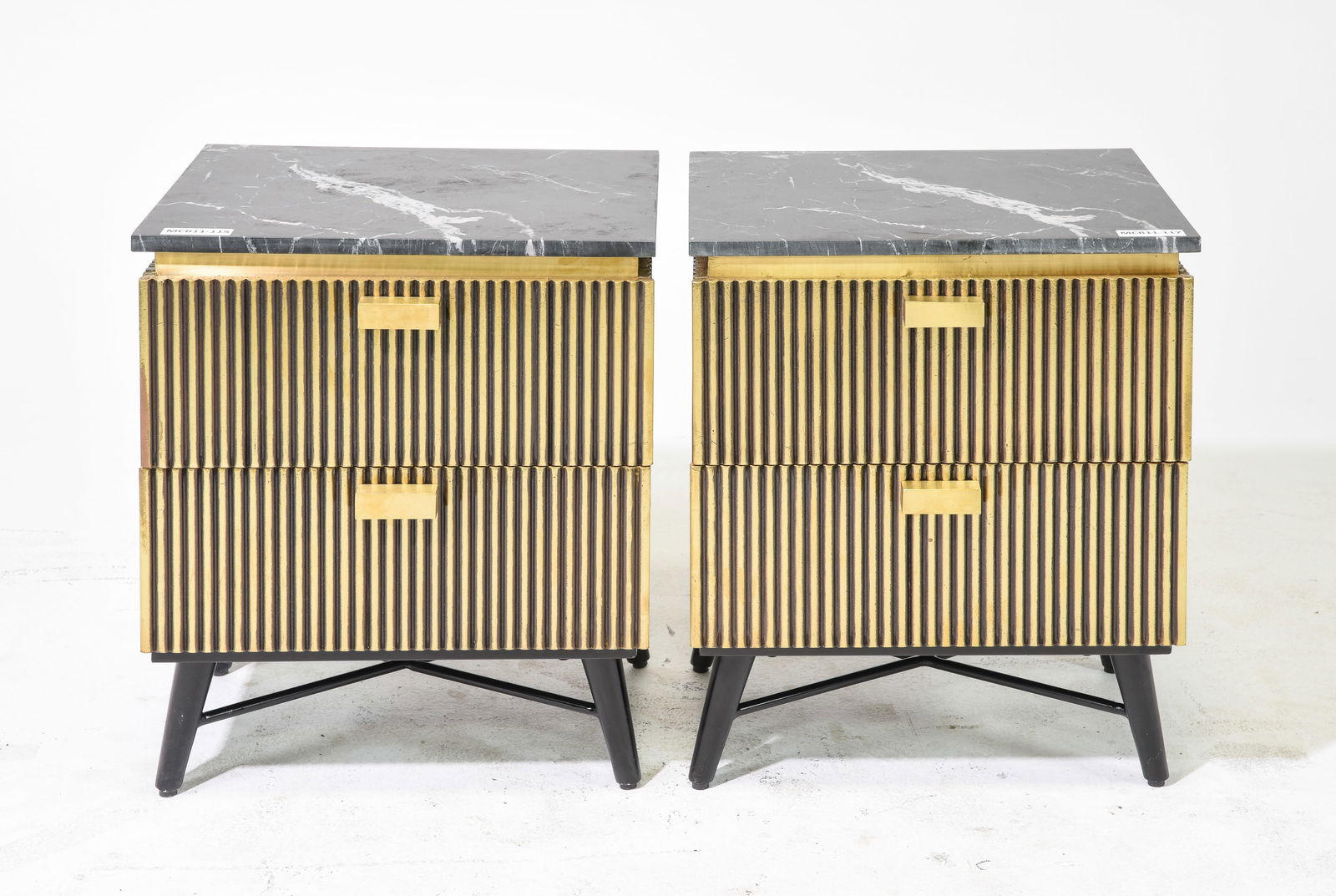 2 Marble Top 2 Drawer Occasional Chests (1 of 6)