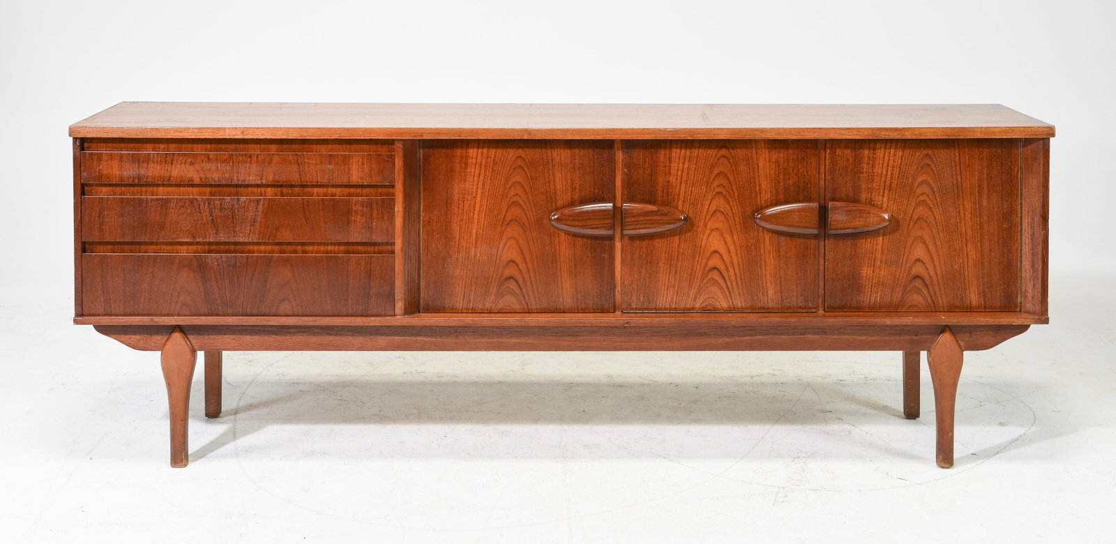 Mid Century Modern Sideboard - Jentique: Danish Modern Style Sideboard by Jentique - 30.5 in tall x 84 x 18