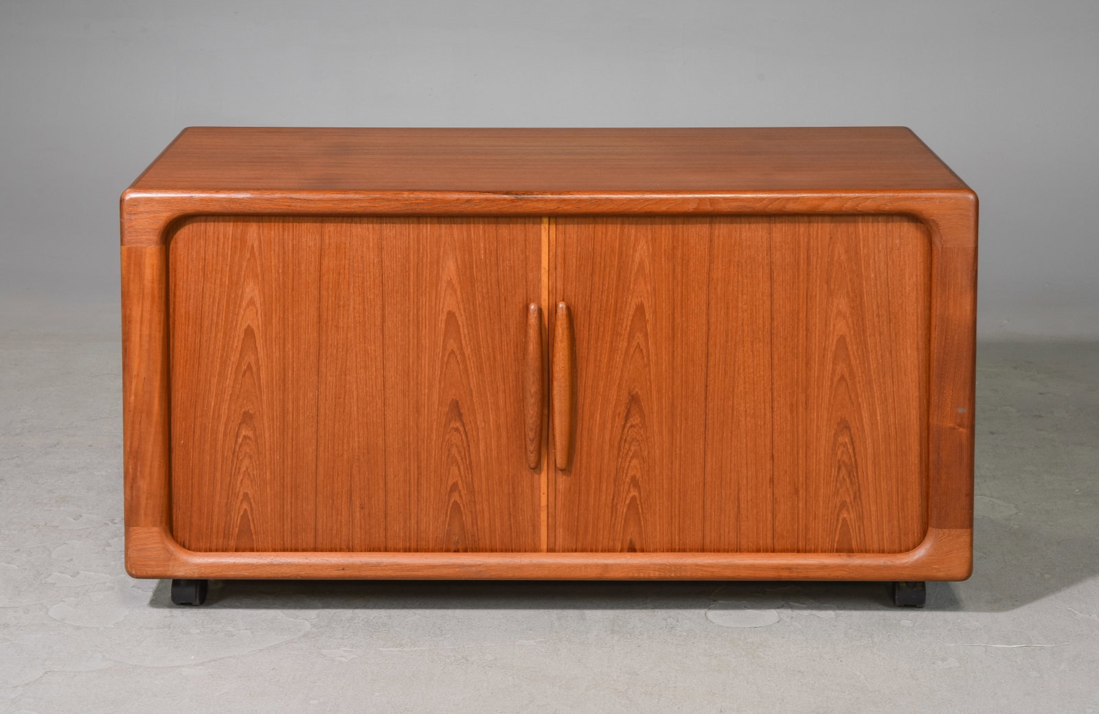 Mid Century Tambour Door Record Sideboard: Mid Century Tambour Door Record Sideboard - 26 inches tall x 49 x 20.5