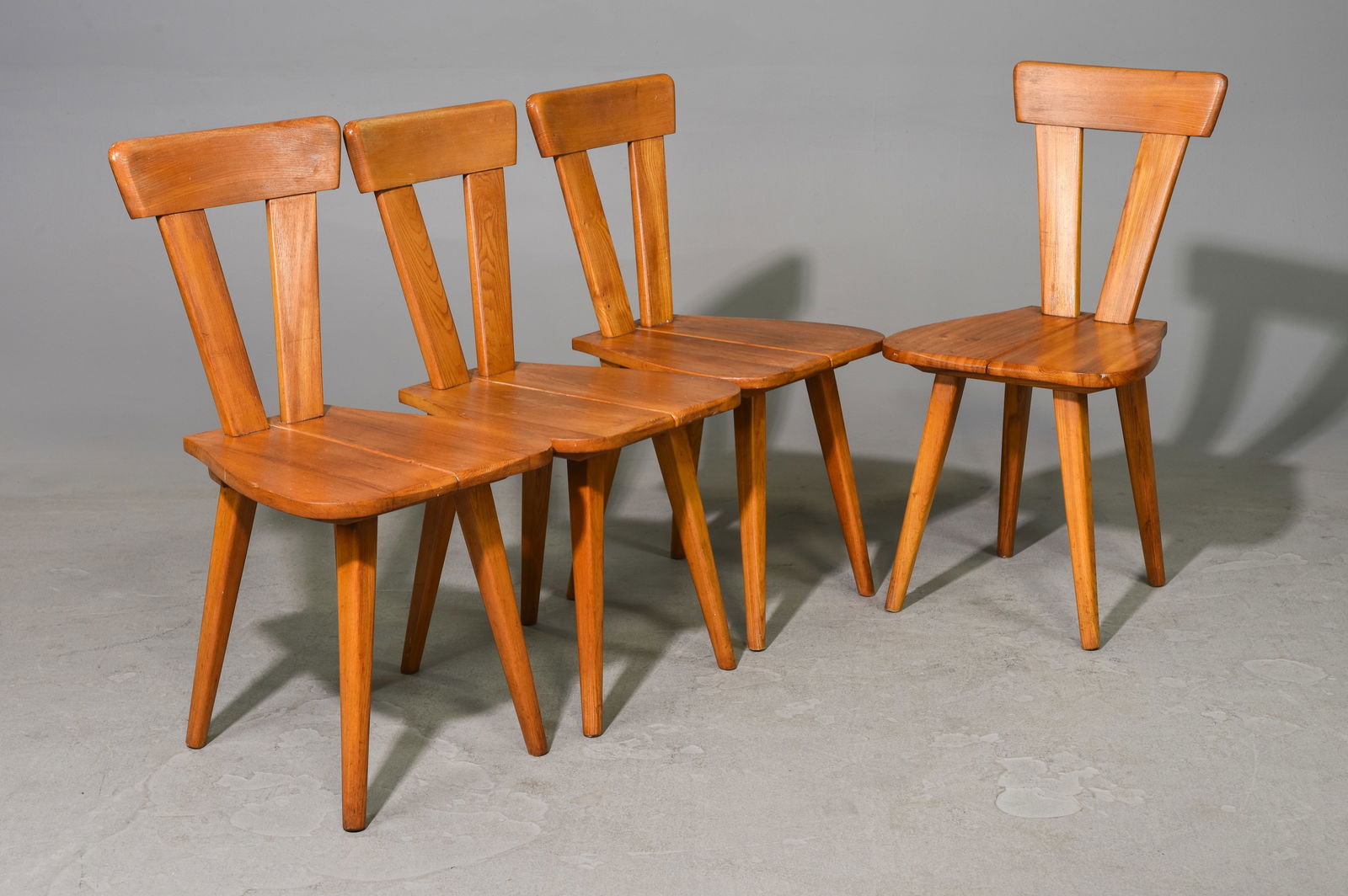 4 Mid Century Moden Wooden Chairs (1 of 3)