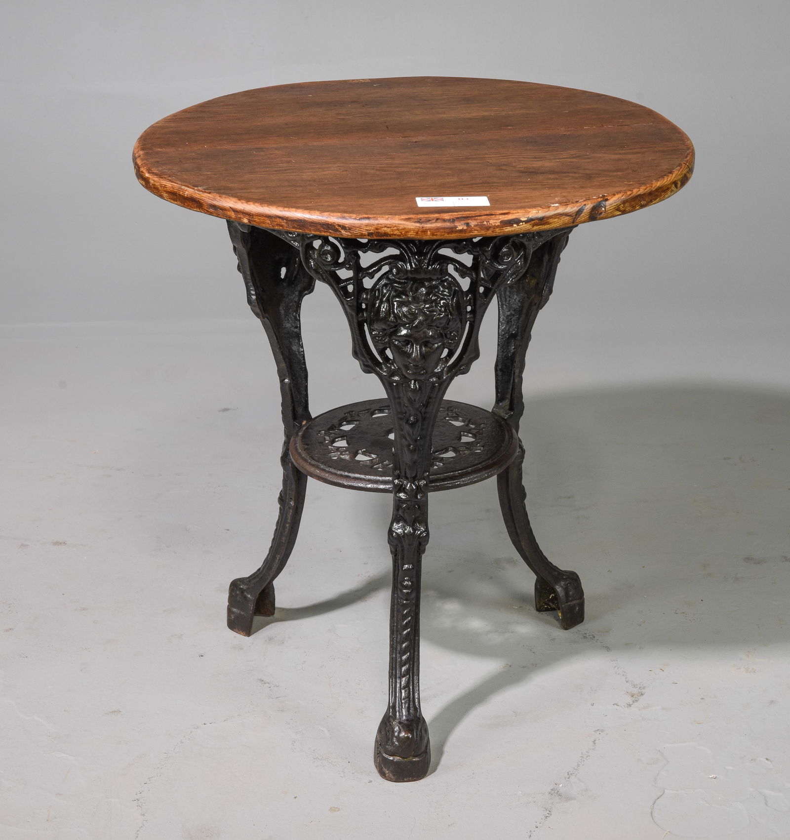 British Iron Base Pub Table with Faces #1 (1 of 3)
