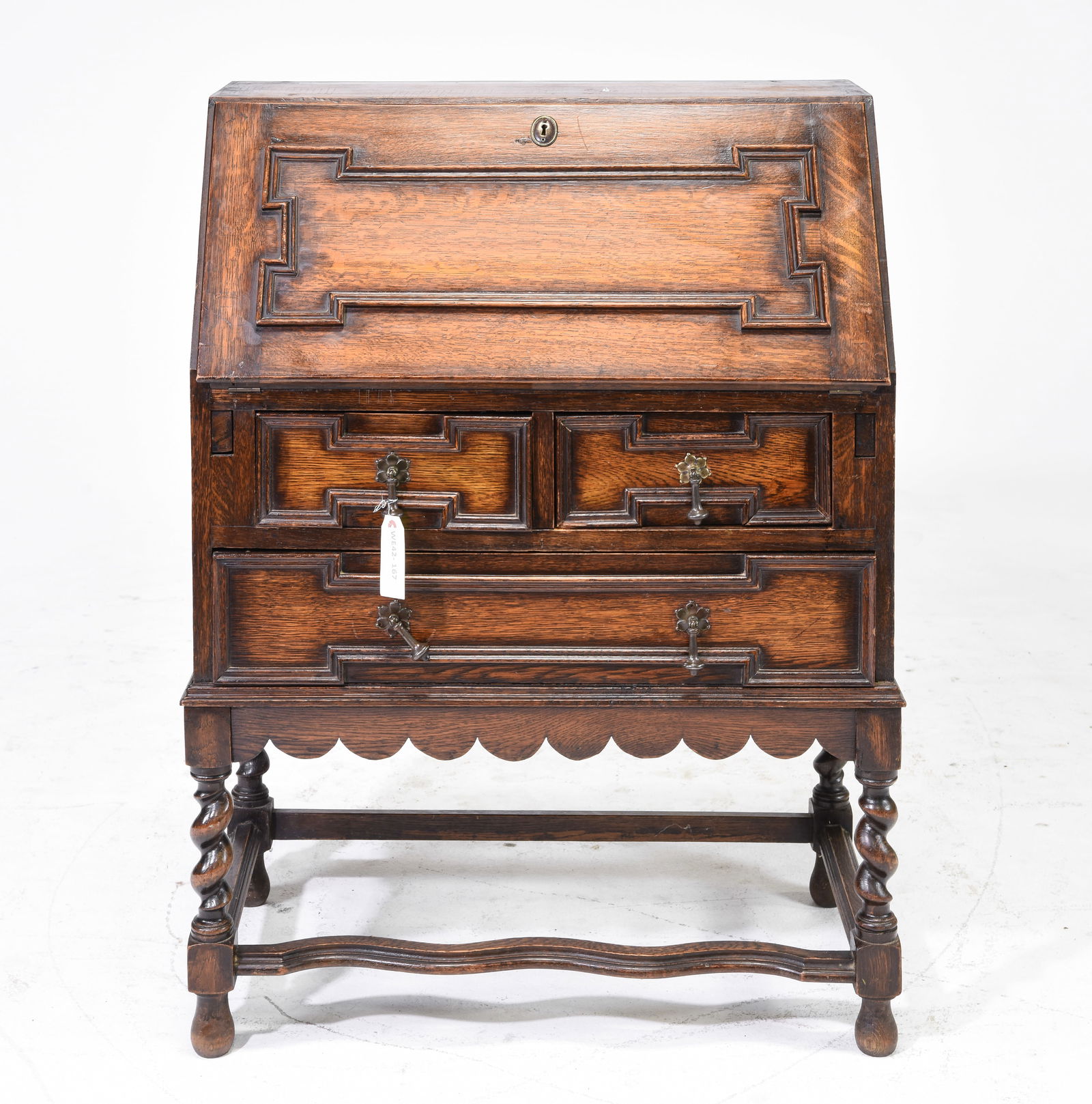 Jacobean Style Barley Twist Drop Front Desk (1 of 6)