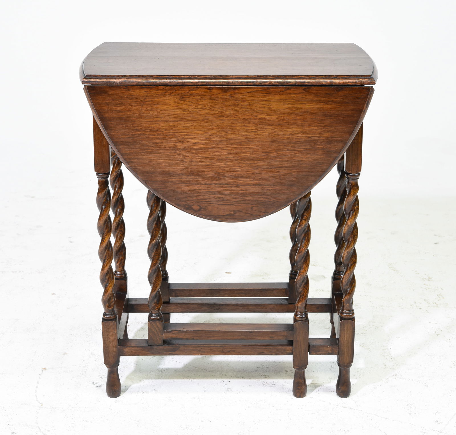 Small Oak Barley Twist Drop Leaf Table #1 (1 of 3)