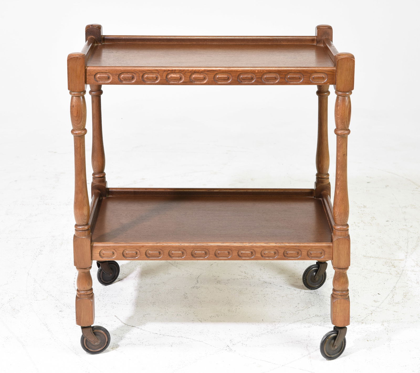 British Oak 2 Tier Trolley (1 of 3)