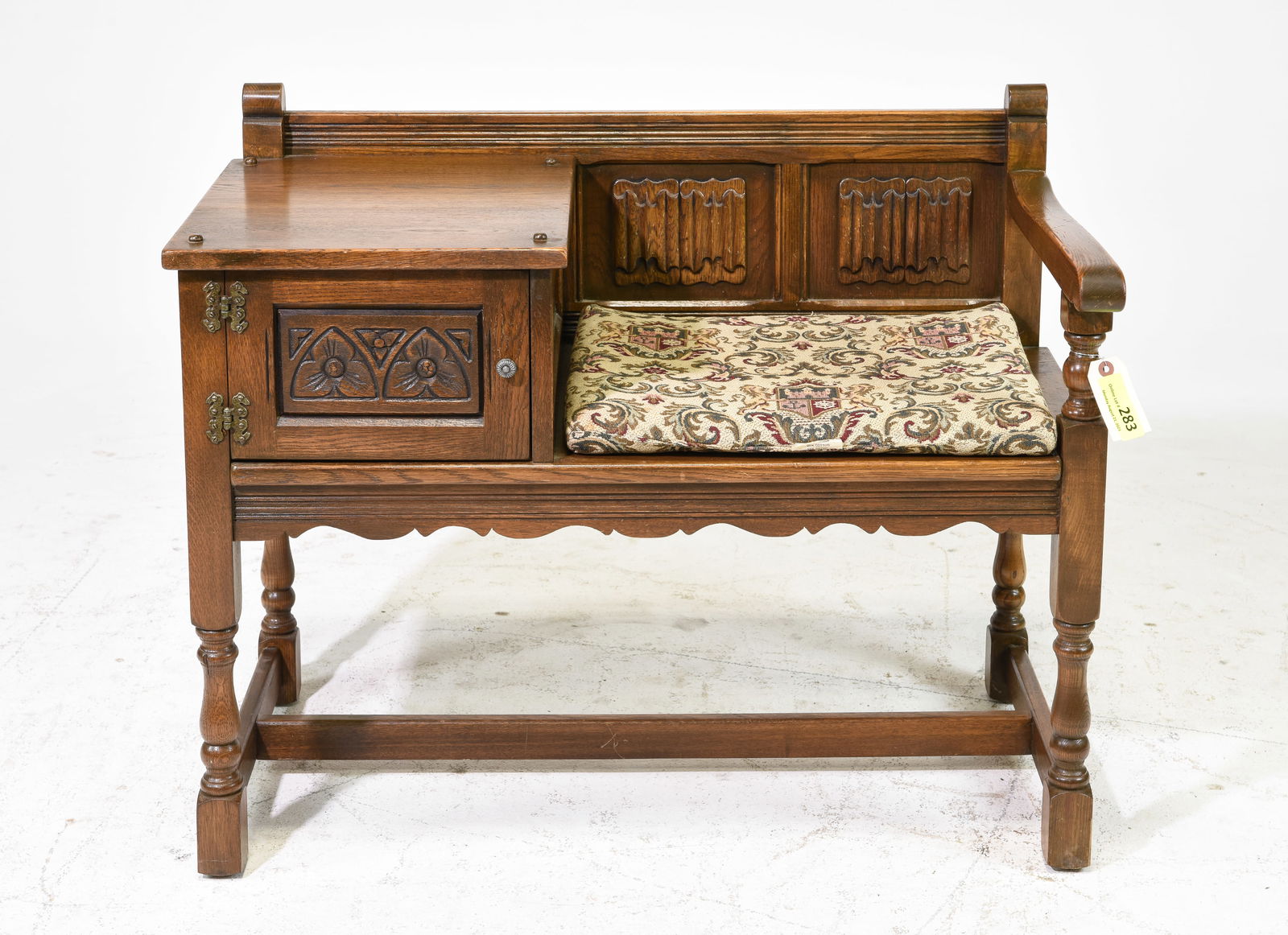 Oak Linenfold Hall Bench/Table (1 of 8)