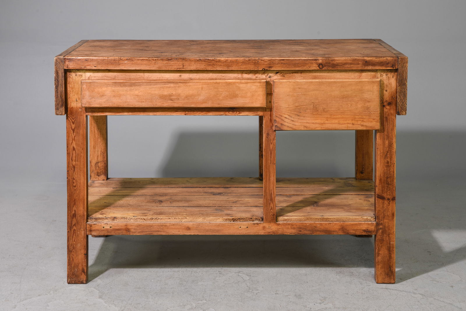 British Pine Worktable/Island C.1900's (1 of 6)