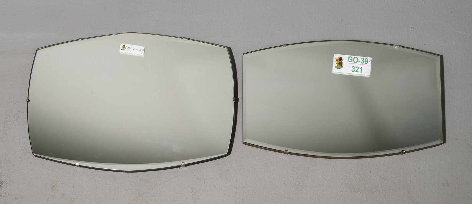 2 British Beveled Mirrors (1 of 3)