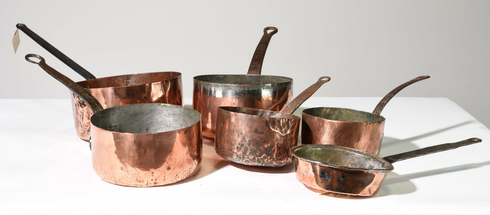 6pcs Assorted French Copper Pans (1 of 3)