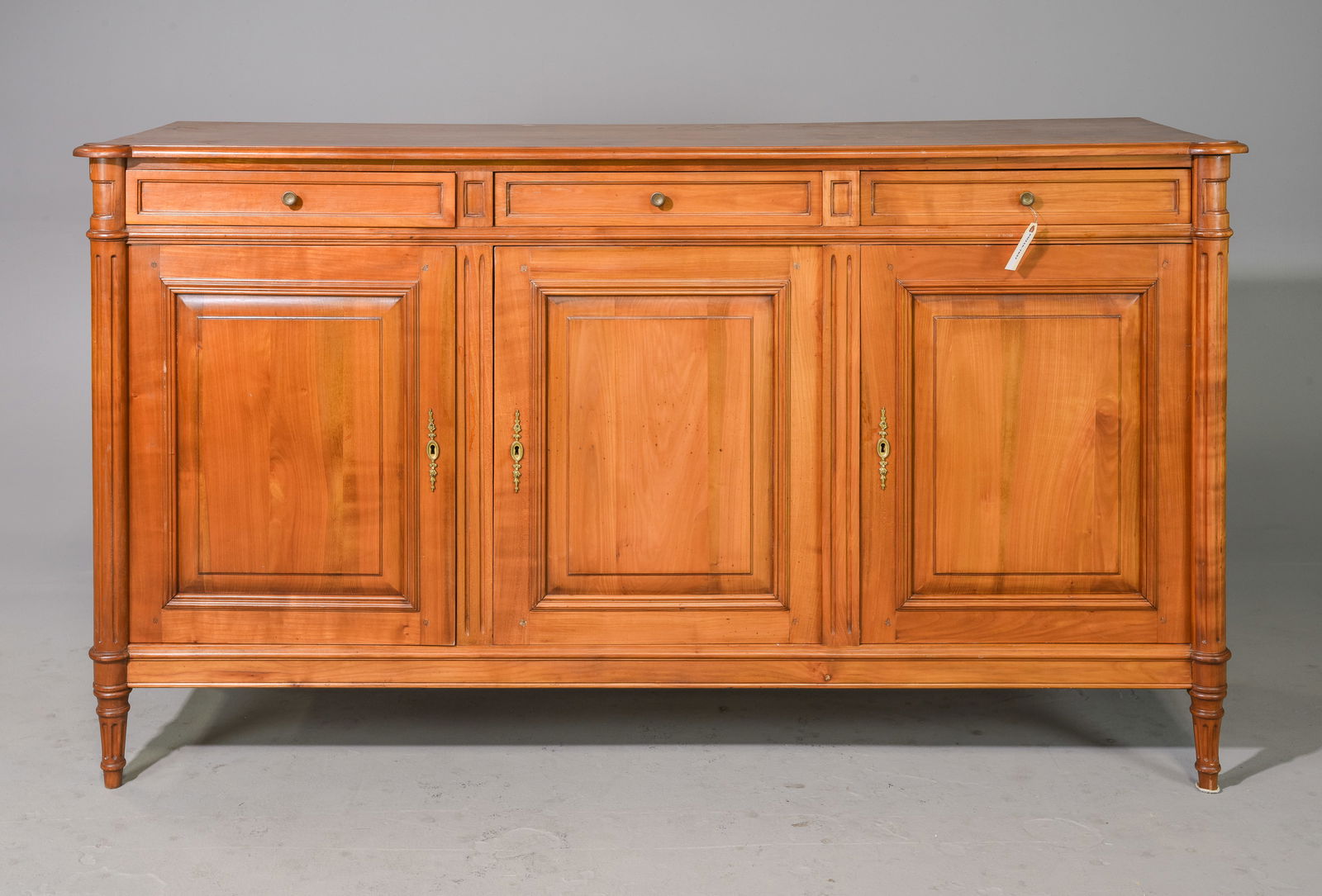 Louis XVI Style Cherry 3 Door Sideboard (1 of 8)