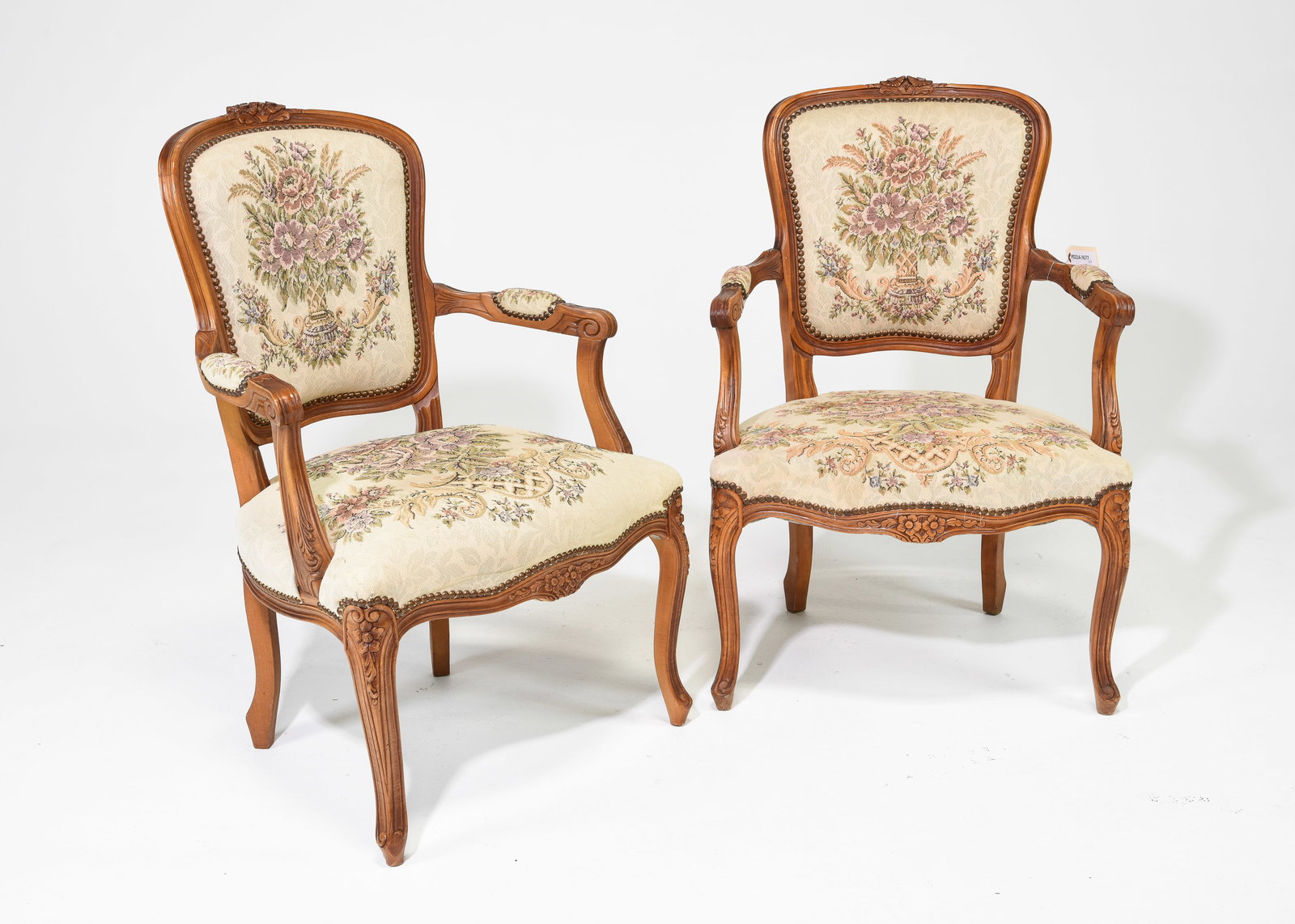 2 Louis XV Style Arm Chairs (1 of 6)