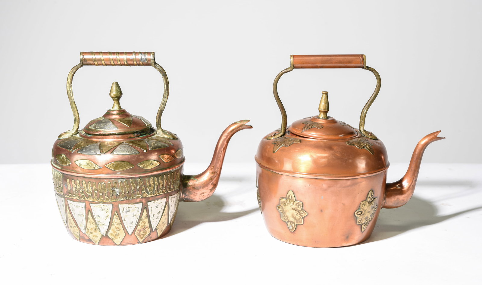 2 Polished Copper Kettles (1 of 4)