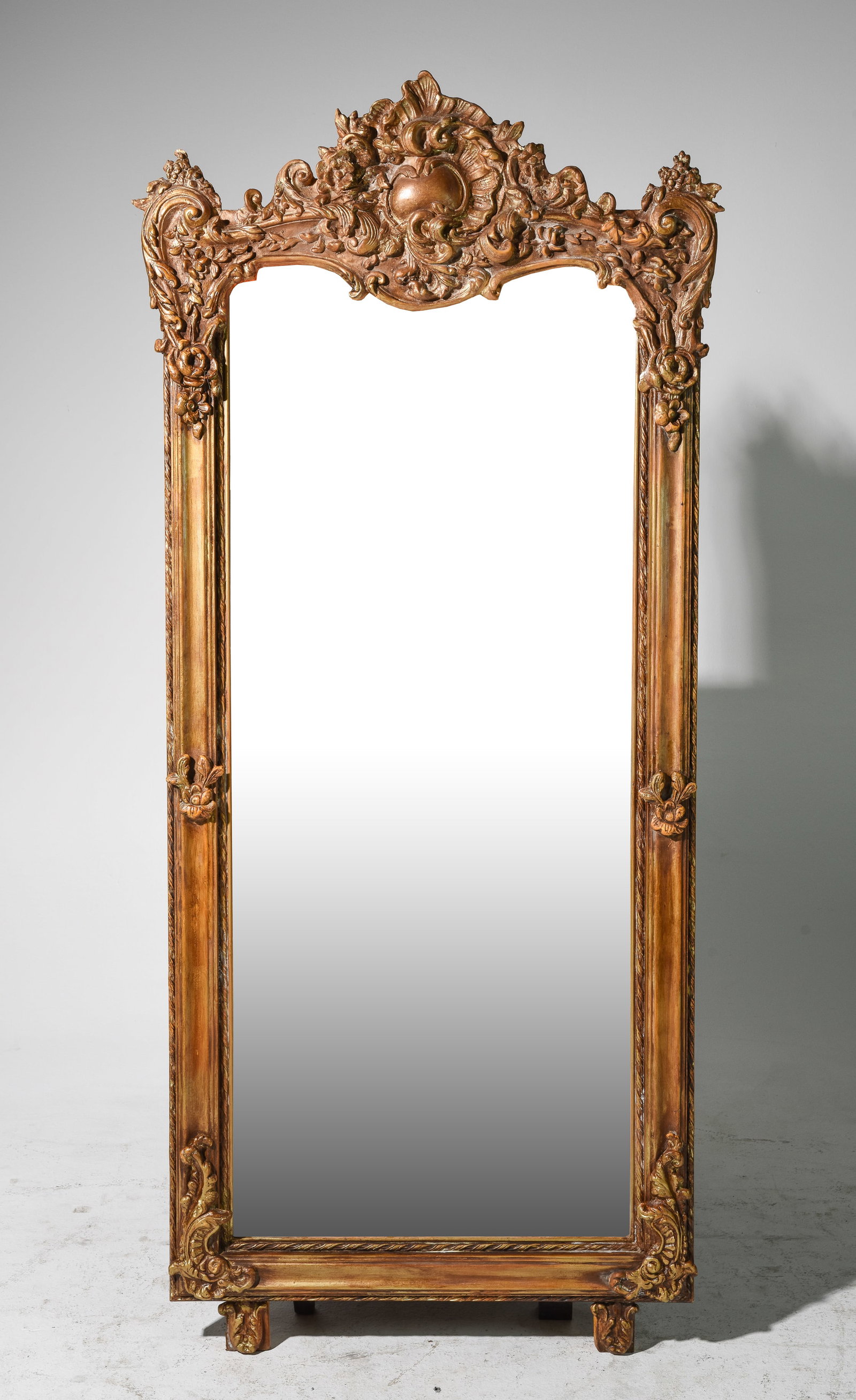 French Style Gold Framed Beveled Mirror (1 of 5)