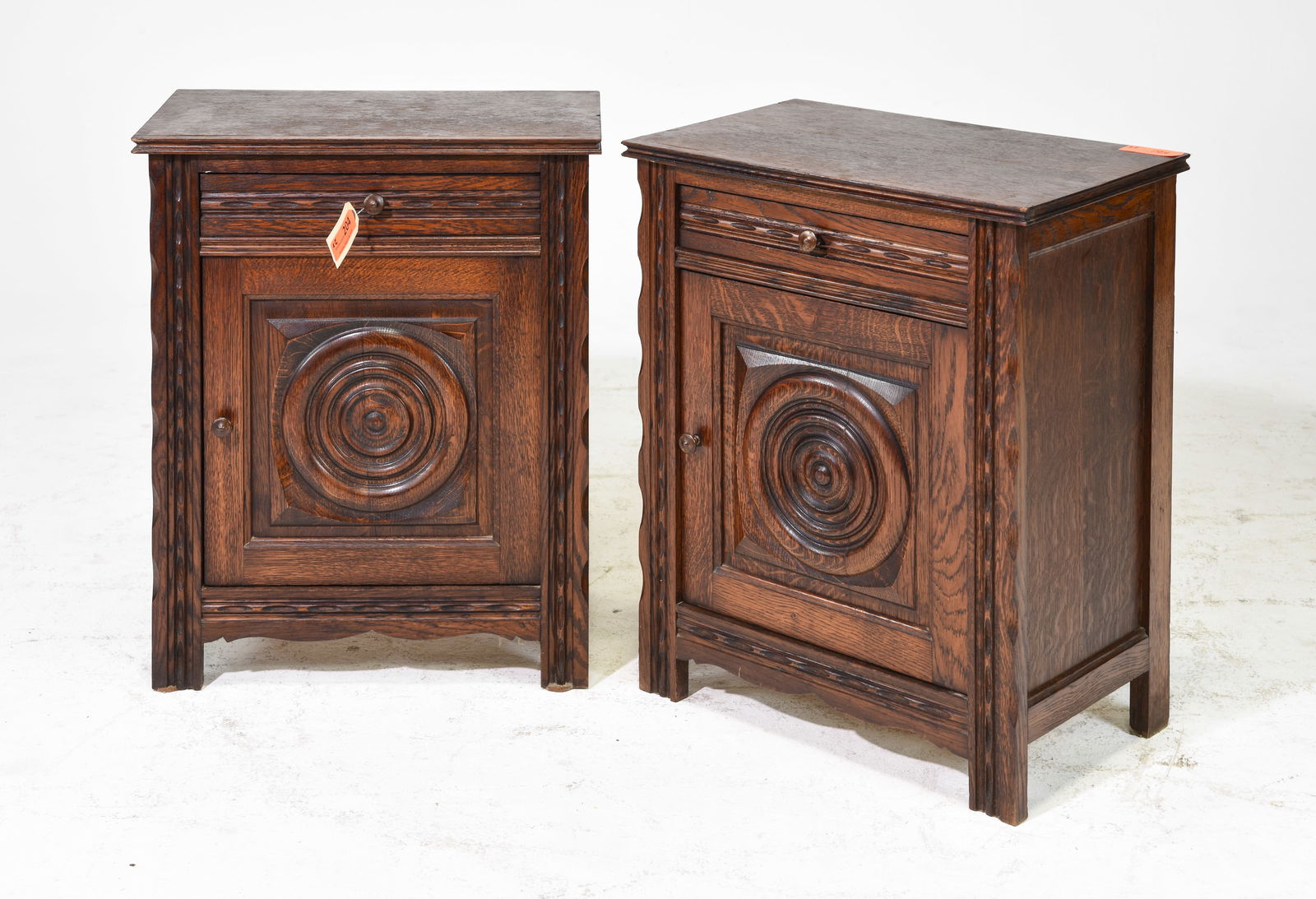 Pair Of Oak Basque Style Pot Cupboards (1 of 3)