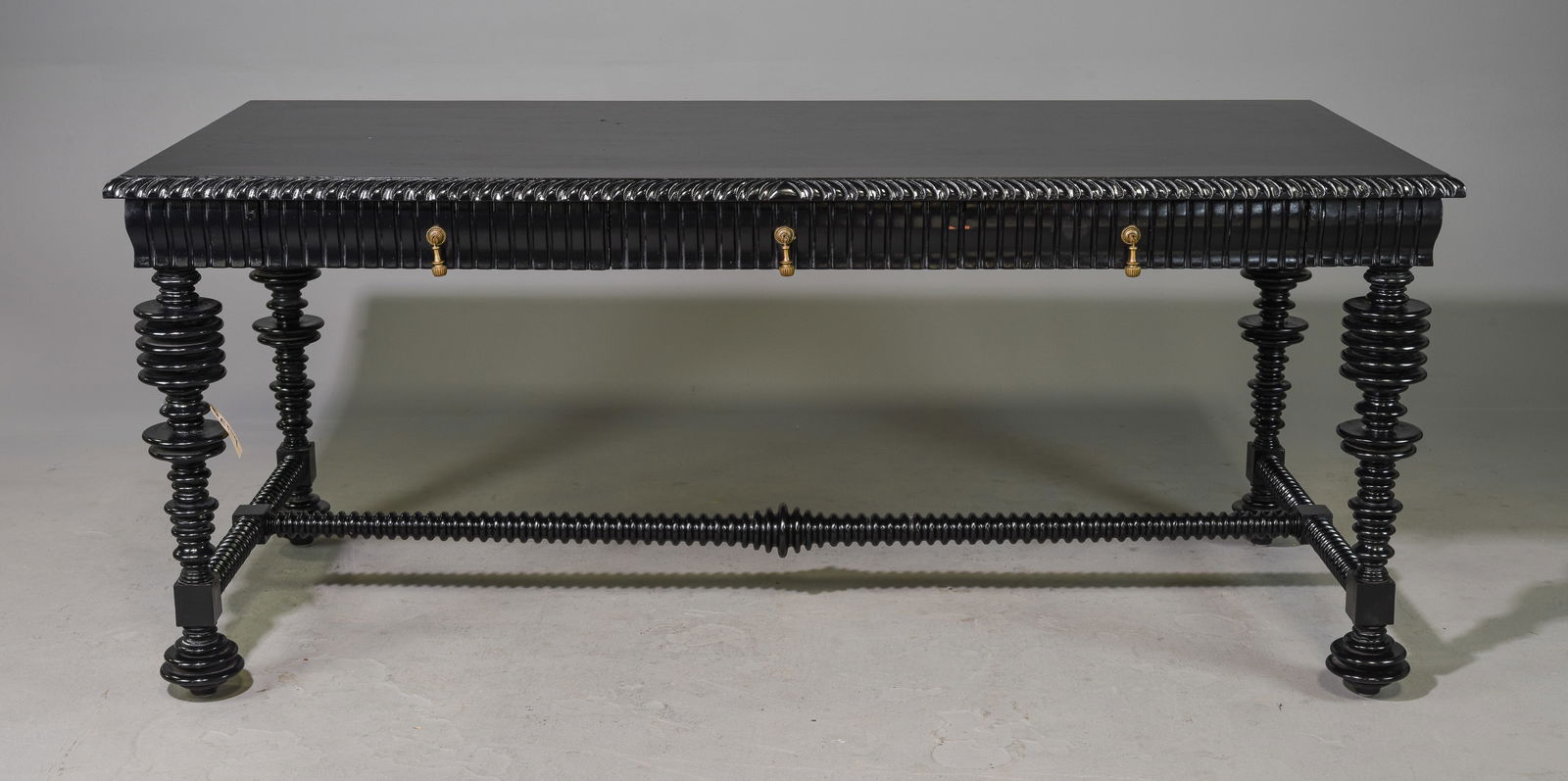 Black 3 Drawer Table/Desk (1 of 8)