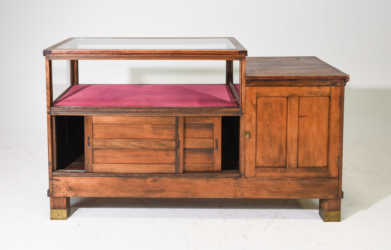 Vintage American Country Store Shop / Display Cabinet (1 of 8)