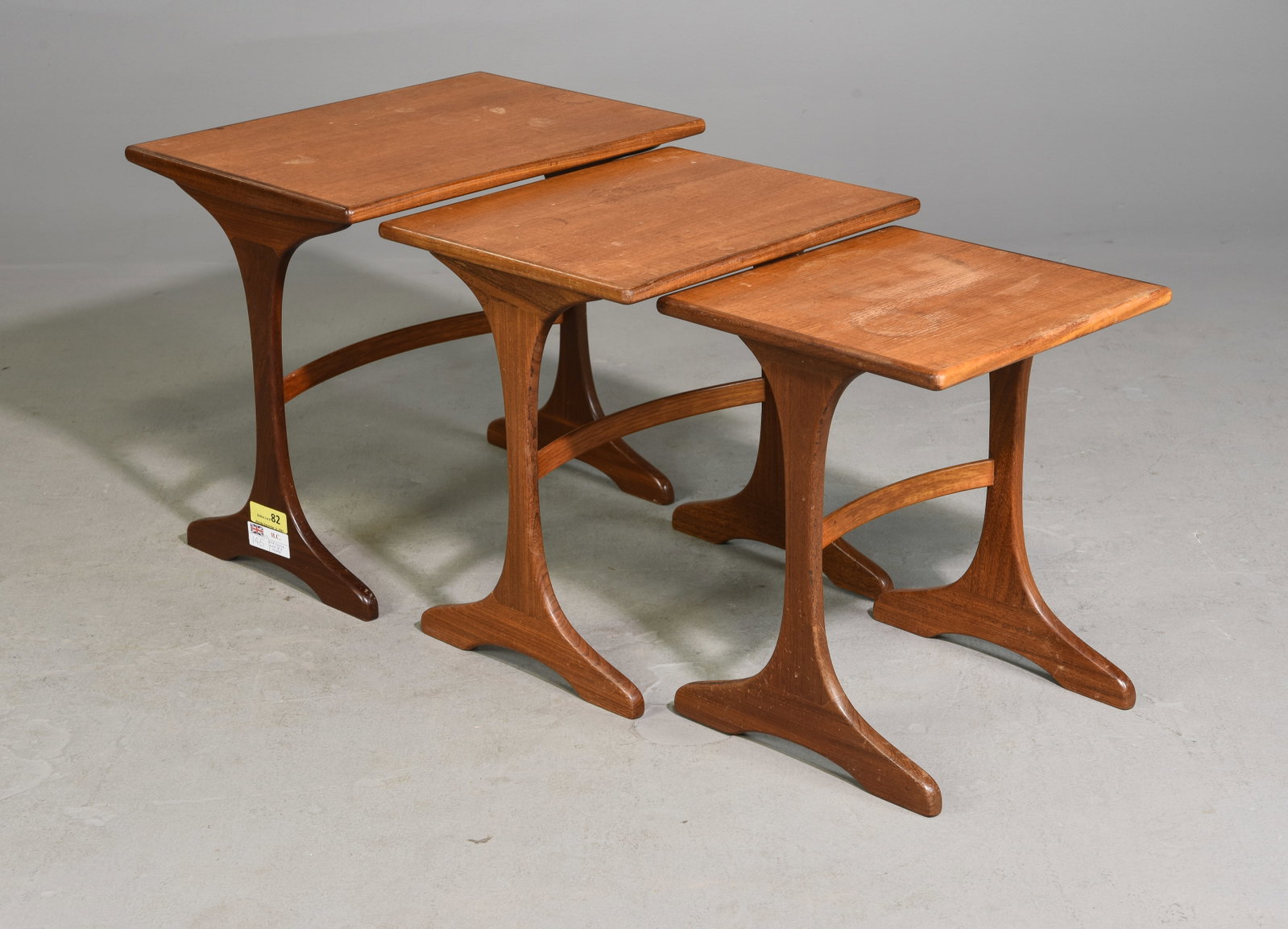 Mid Century Modern Nest of 3 Tables - G-Plan: Danish Modern Style Nest Of 3 Tables By G-Plan - 20 inches tall x 22 x 16