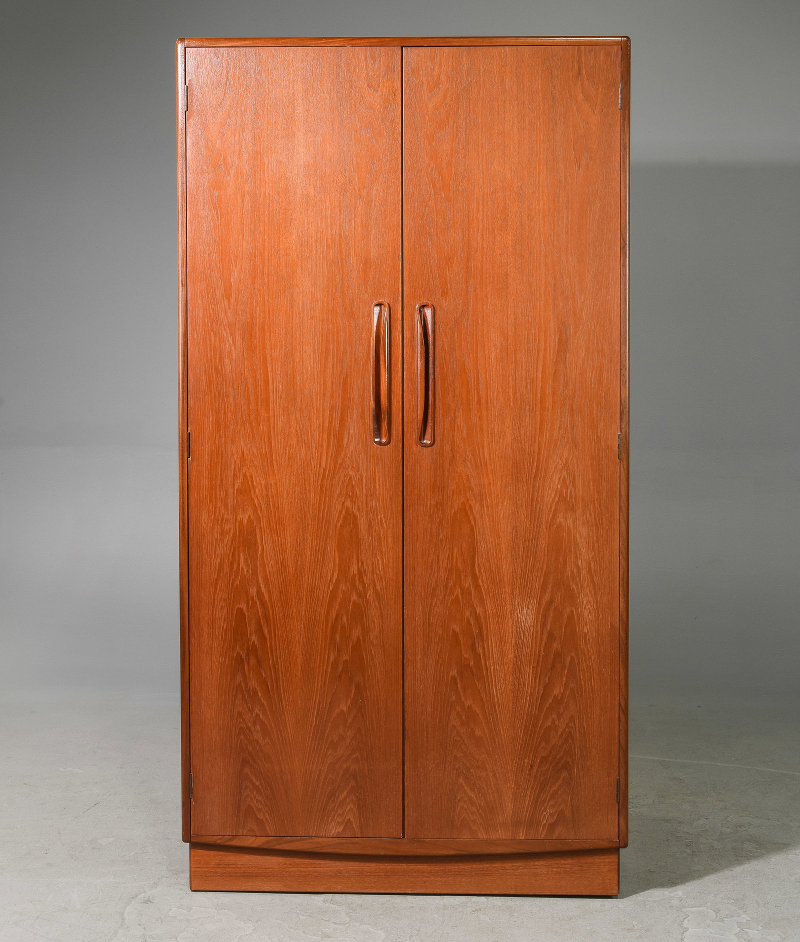 Mid Century Modern Teak Robe by Gplan: Danish Modern Style Teak Double Door Robe by Mid Century Furniture Maker Gplan - 69.5 in tall x 36 x 23