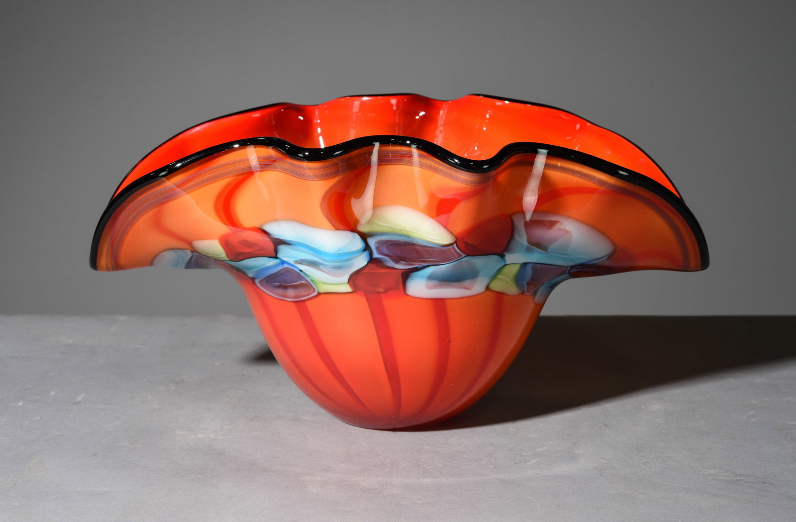 Large Shaped Art Center Bowl (1 of 4)