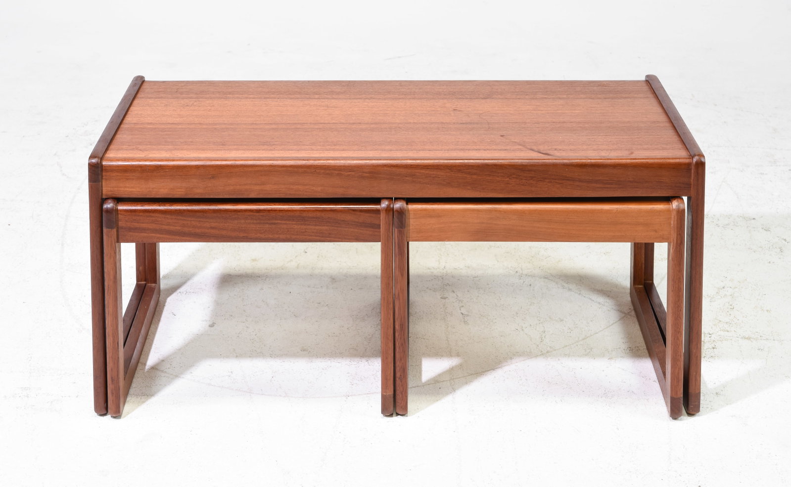 Mid Century Modern Nest/Coffee Tables: Danish Modern Style Nest/Coffee Tables - 17 inches tall x 37.5 x 17