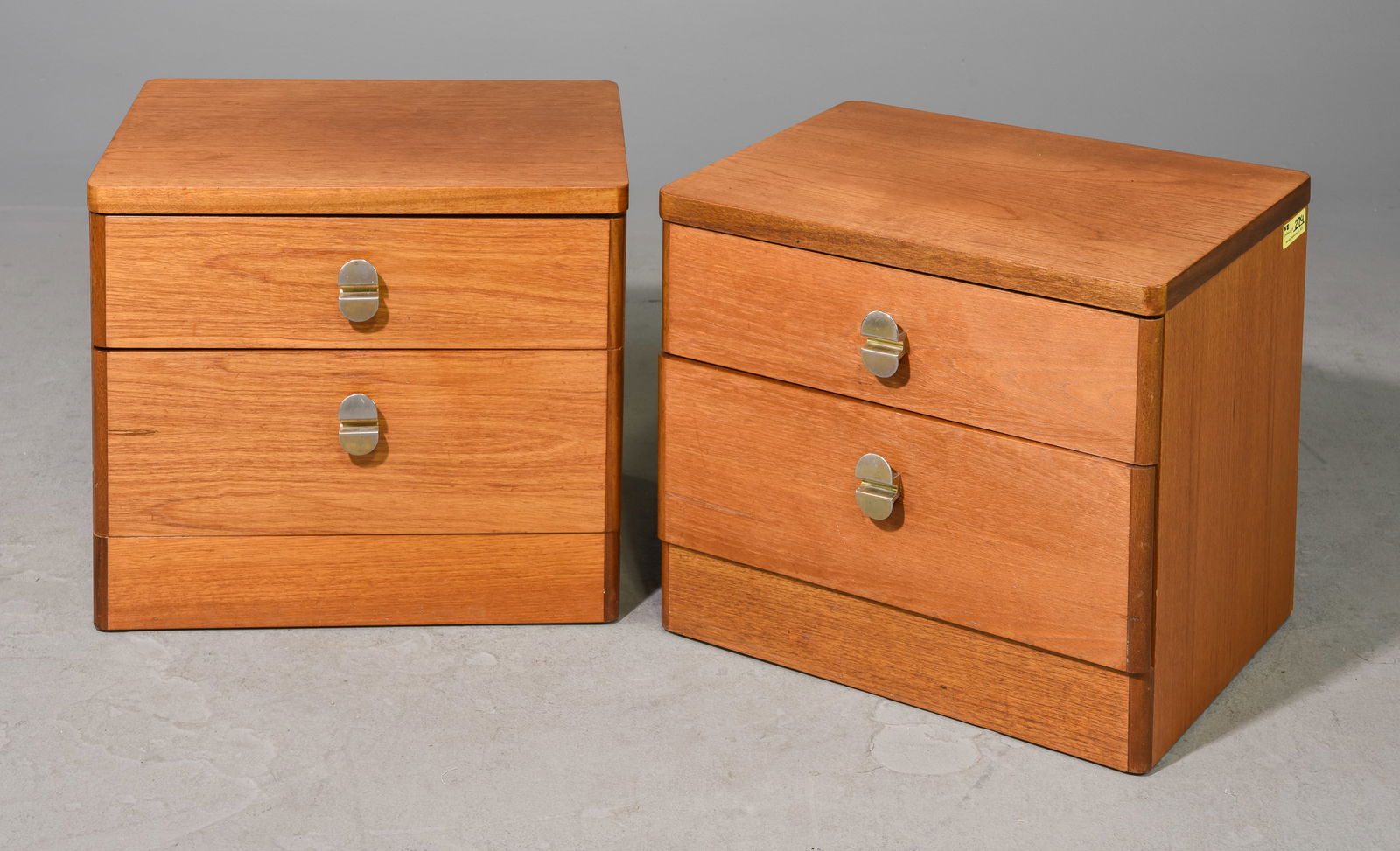 Pair Of Mid Century Teak Nightstands (1 of 4)