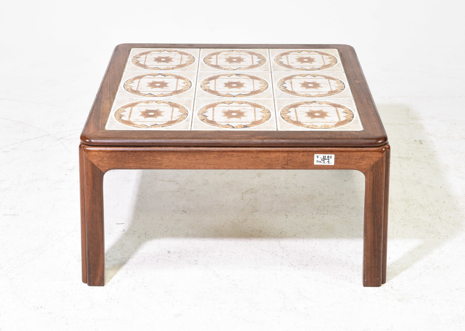 Mid Century Modern Tile Topped Coffee Table (1 of 3)