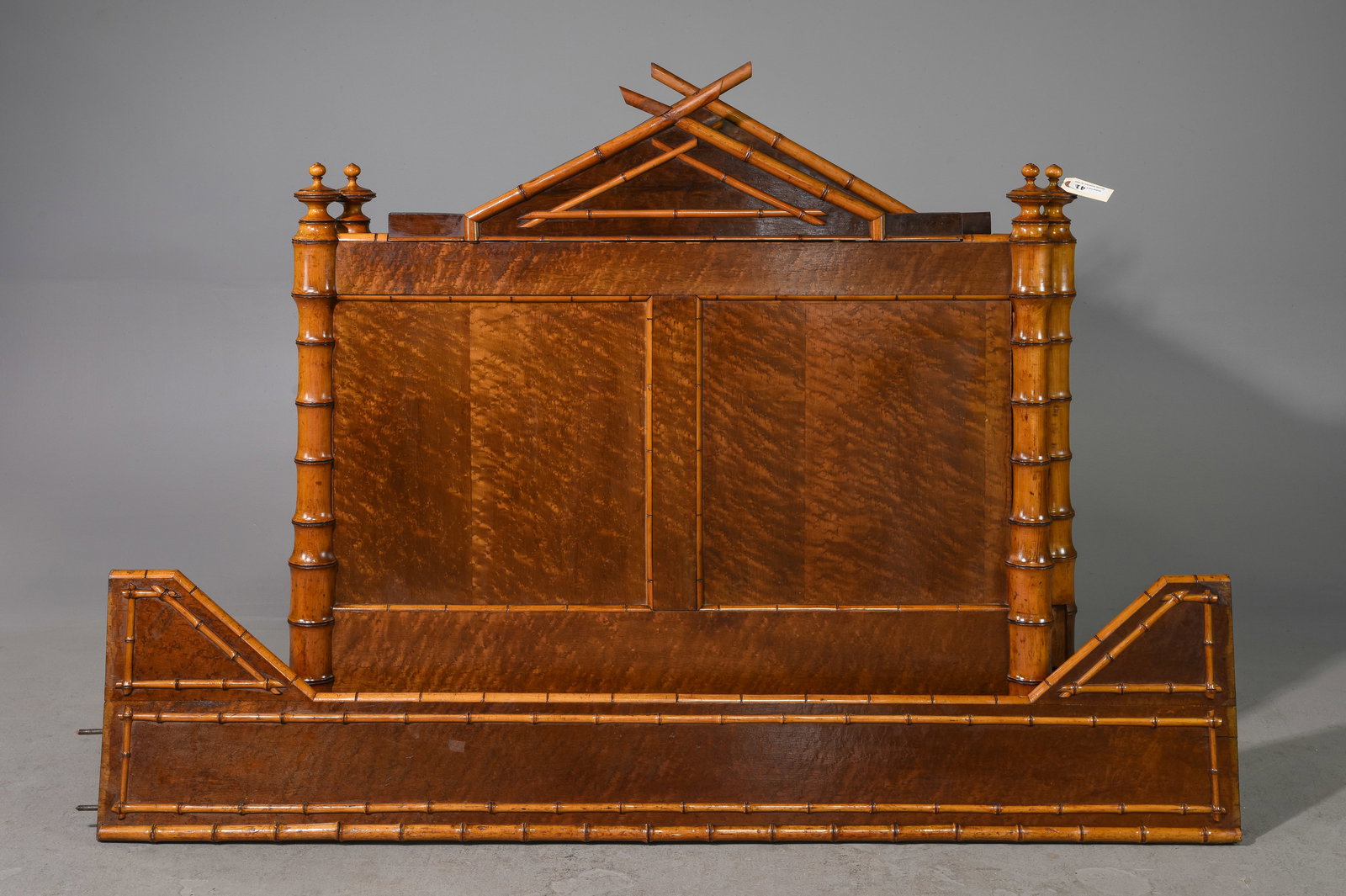 Faux Bamboo Bed with Rails (1 of 5)