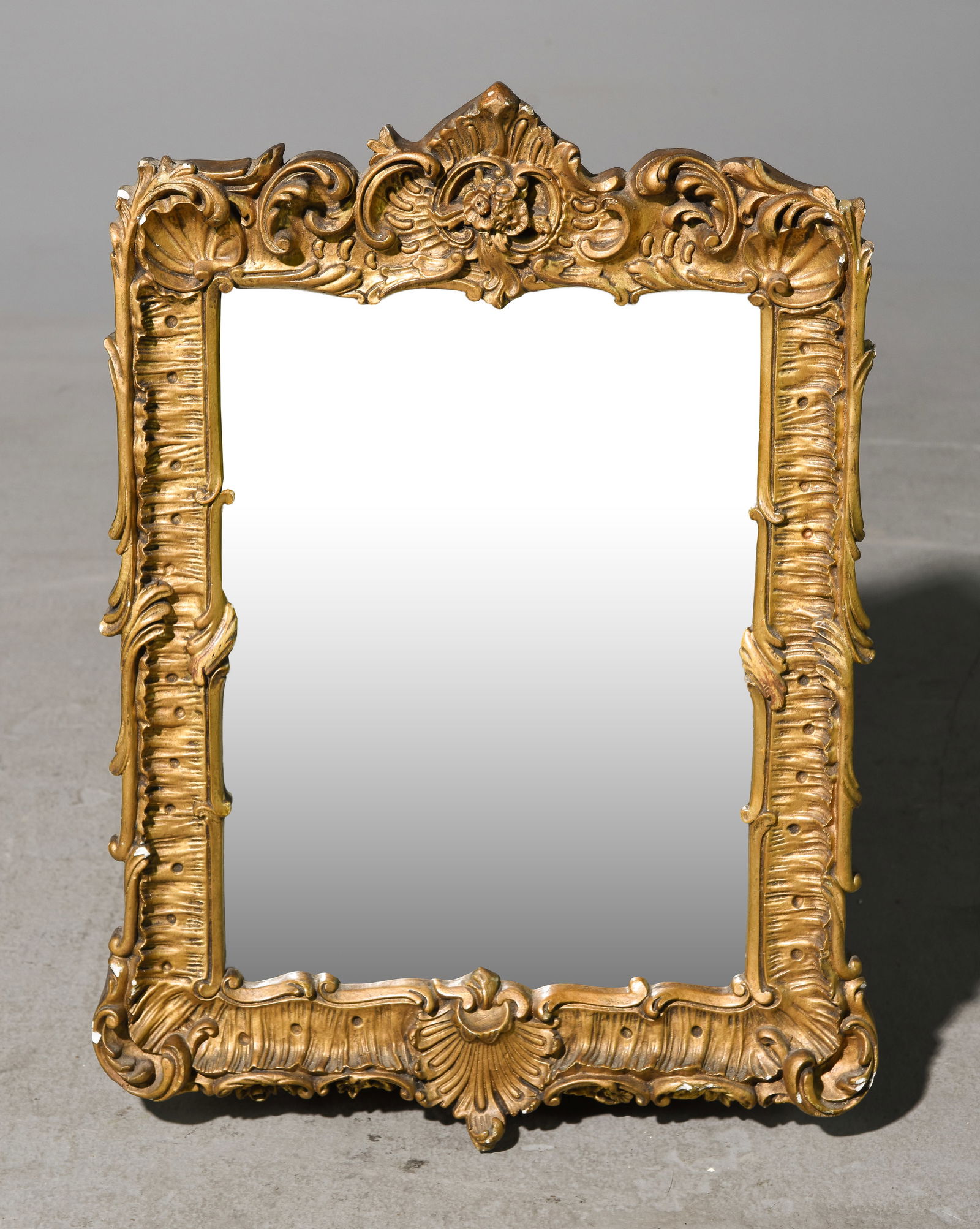 Small Louis XV Style Gold Gilt / Painted Mirror (1 of 4)