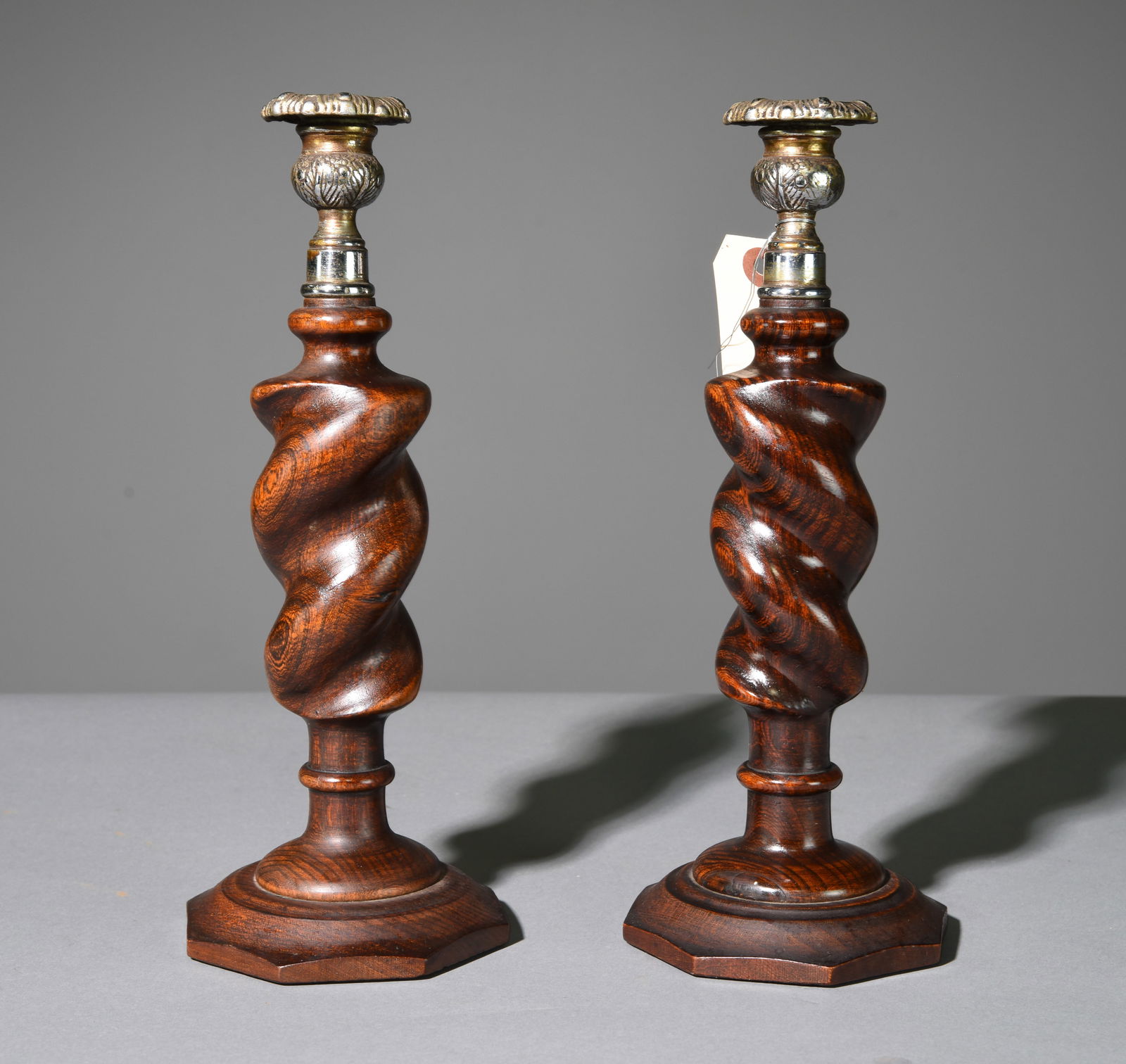 Pair Of Barley Twist Candlesticks (1 of 3)