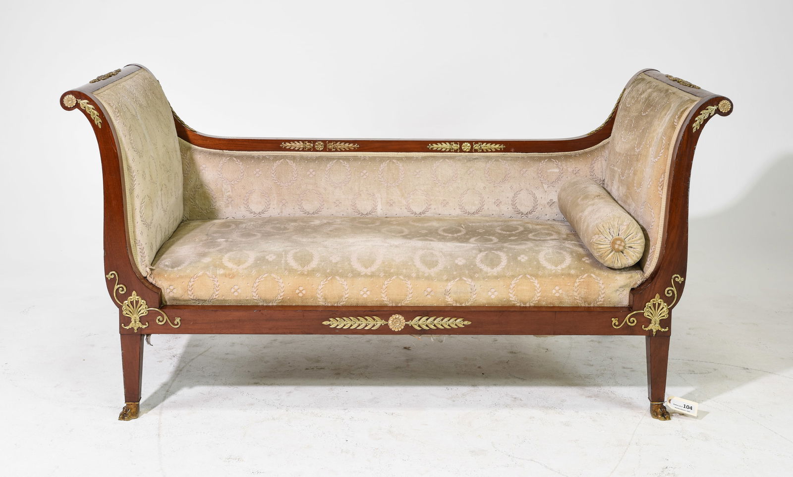French Empire Style Mahogany Sofa (1 of 5)