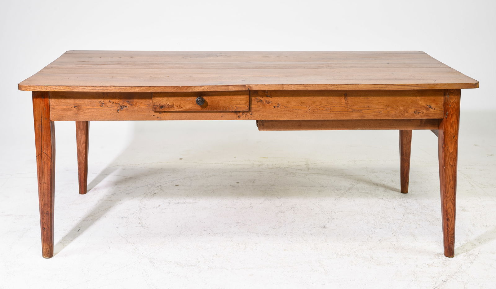 Oak Farmhouse Style Table With Drawers (1 of 6)