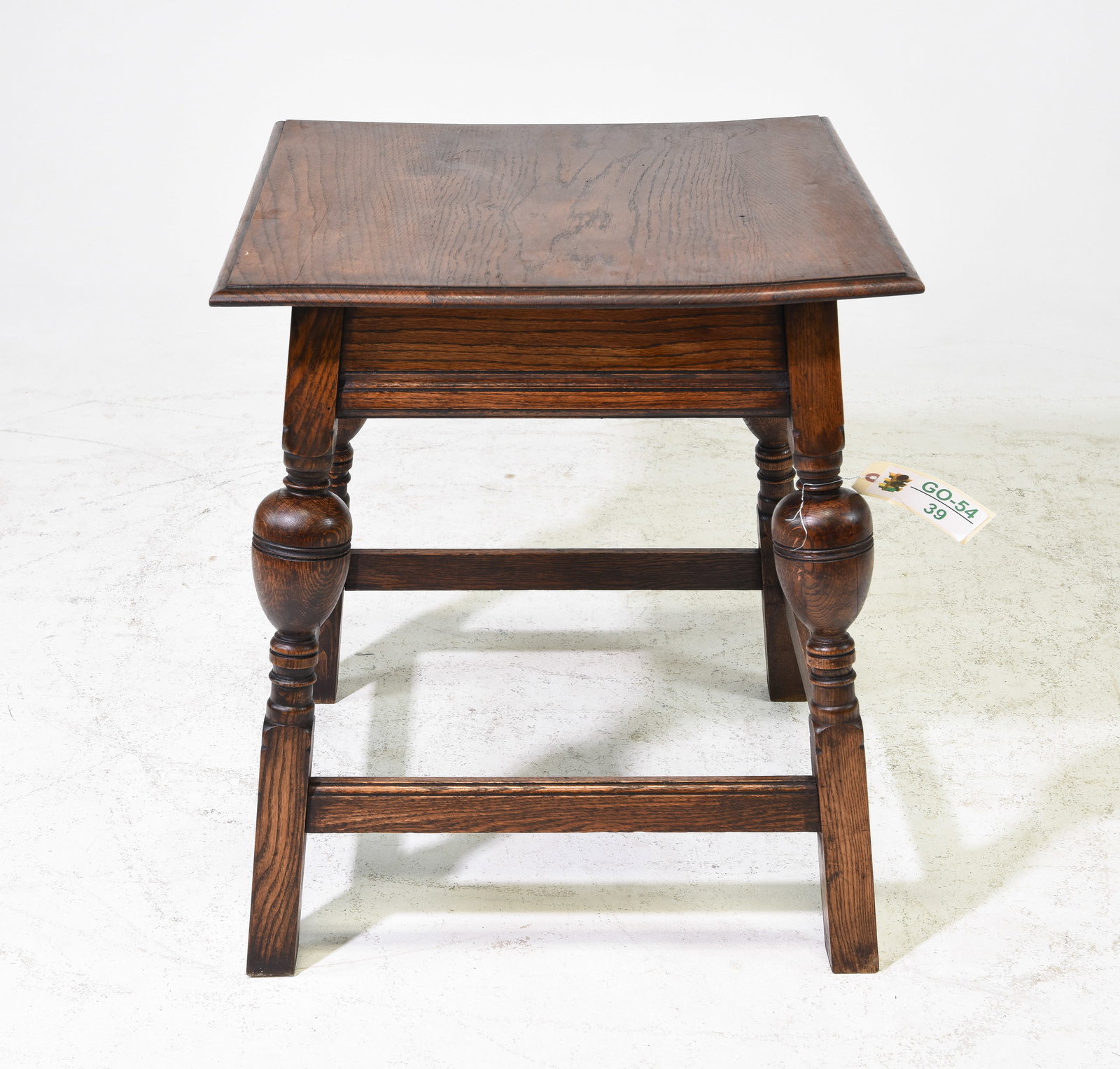 Tudor Style Oak Occasional Table C. 1920's (1 of 3)