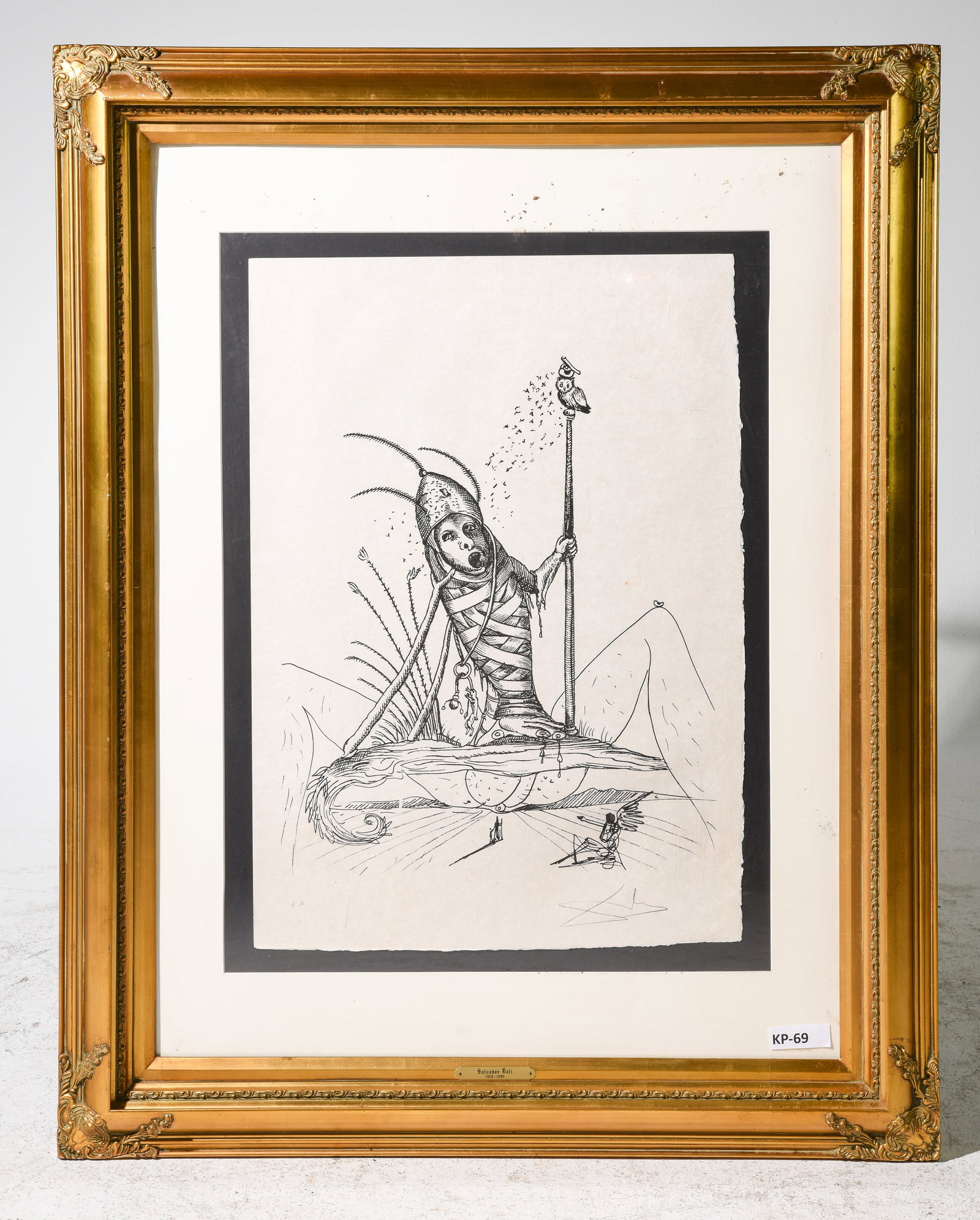 Gold Framed Salvador Dali Lithograph (1 of 5)