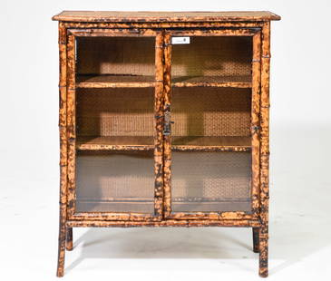 Bamboo 2 Door Hall Cabinet / Bookcase: Bamboo 2 Door Hall Cabinet / Bookcase - 40 in tall x 33.5 x 11.5