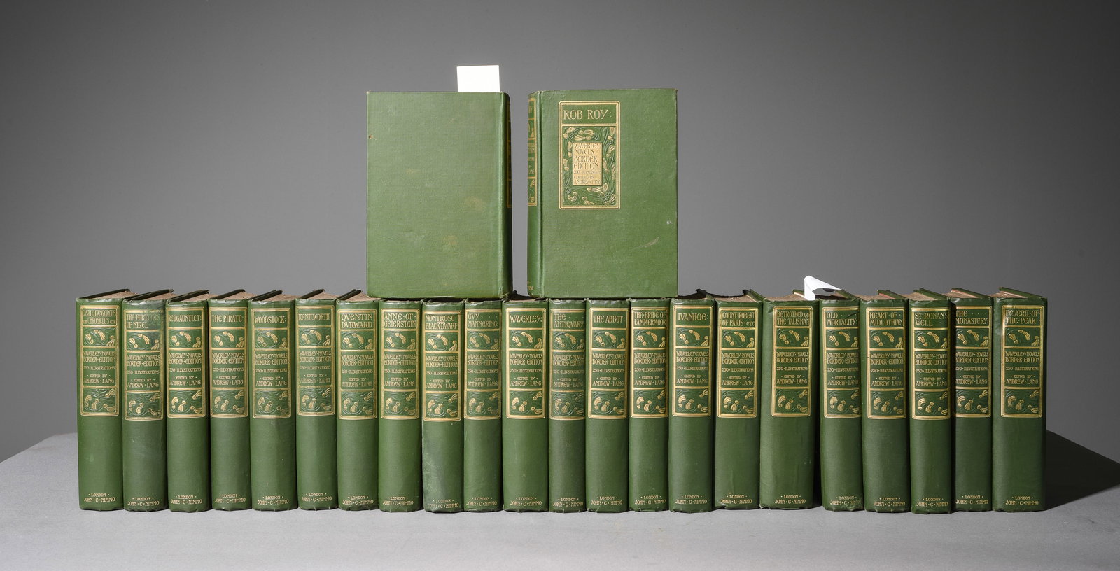 24 Assorted Green Waverly Novels c.1800's (1 of 3)