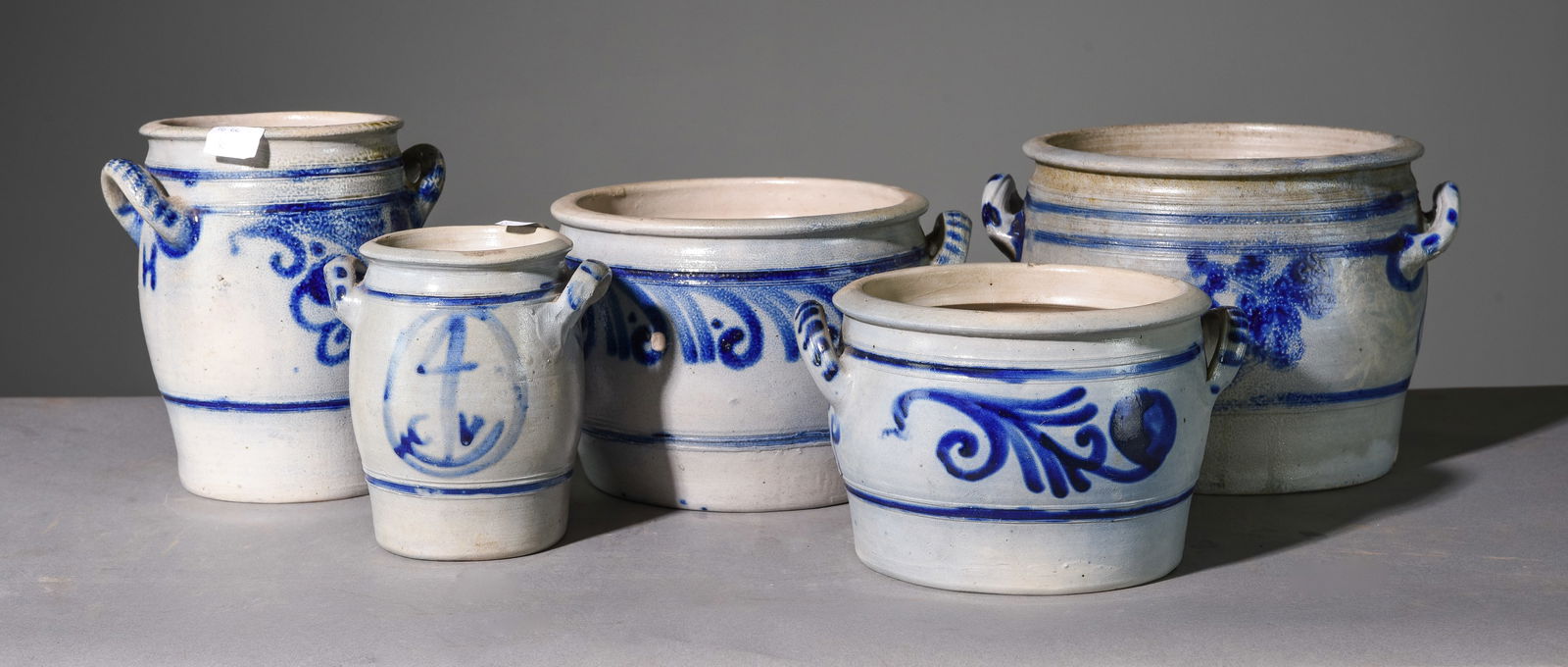 5pcs Assorted Salt Glazed Pottery / Crocks (1 of 4)