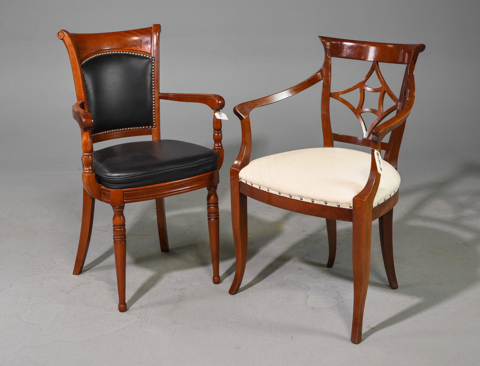2 French Mahogany Arm Chairs (1 of 2)
