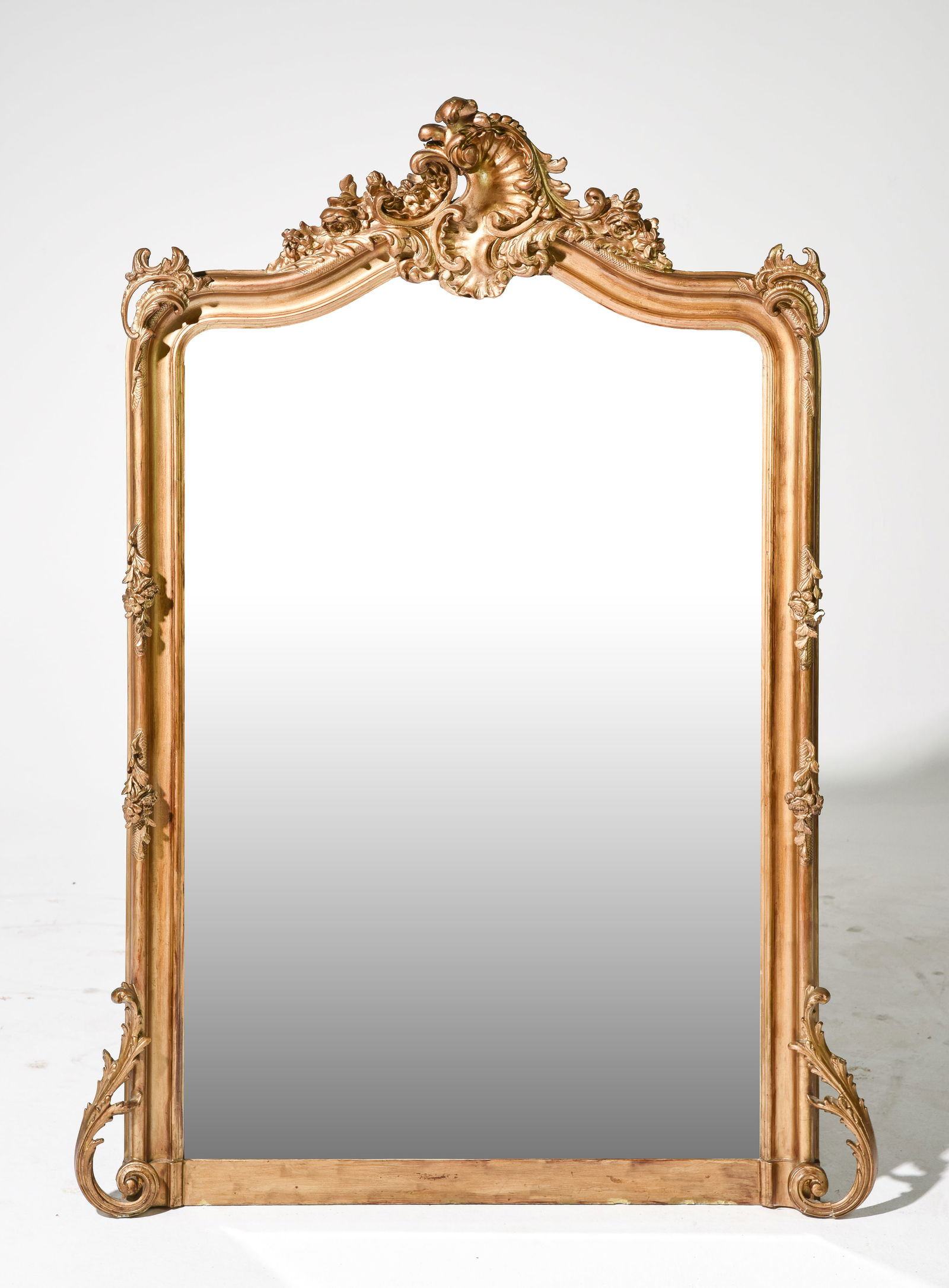 Louis XV Style Rocaille Guilt Mirror (1 of 5)