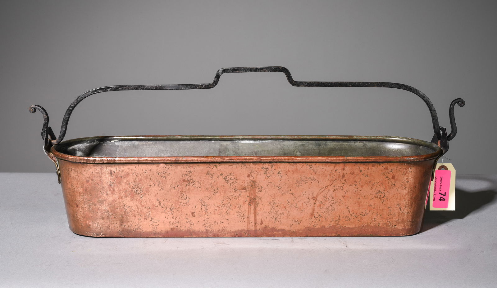 French Copper Fish Kettle / Steamer (1 of 3)