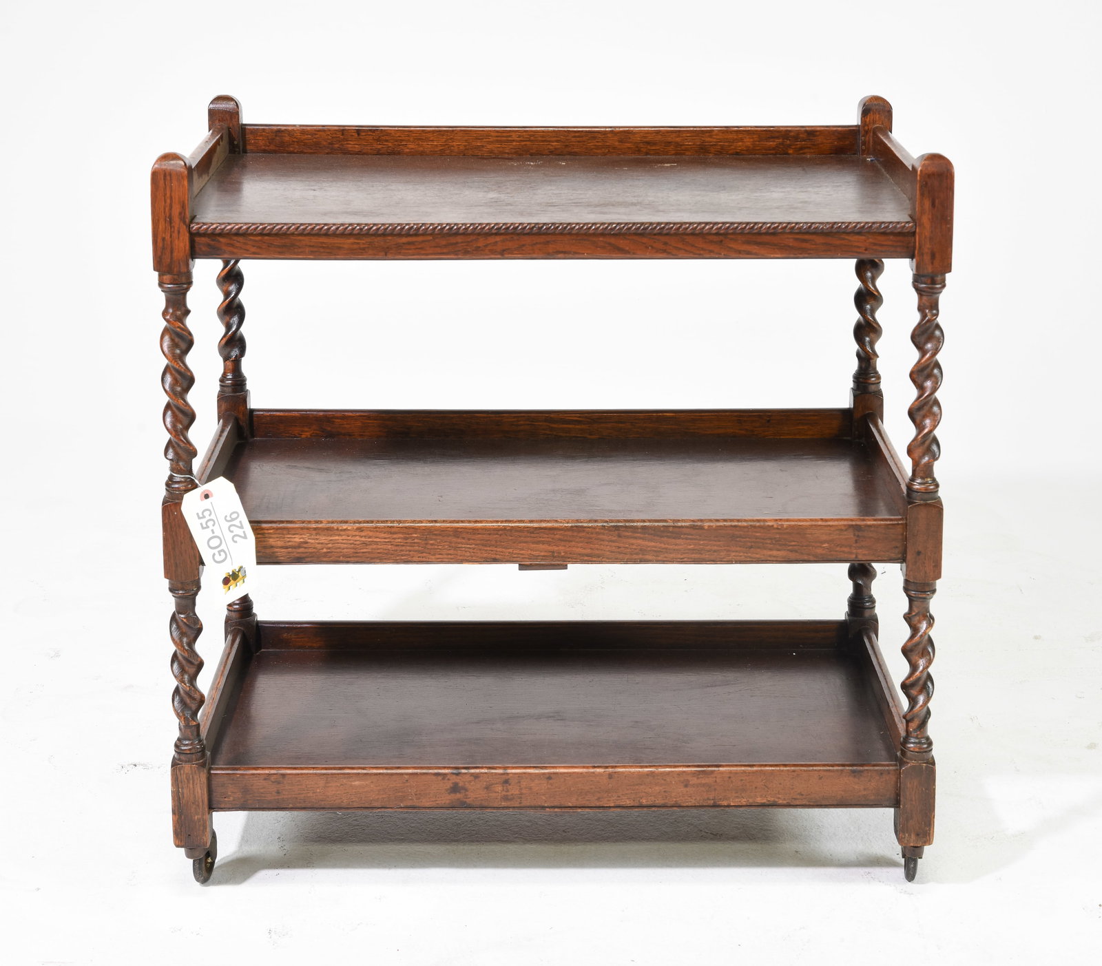 British Barley Twist 3 Tier Trolley / Cart c.1920's #2 (1 of 3)
