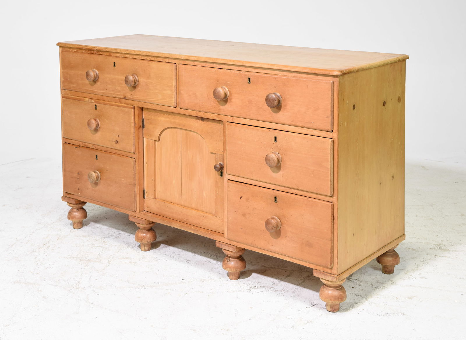 Victorian Pine Dresser Base / Sideboard (1 of 4)
