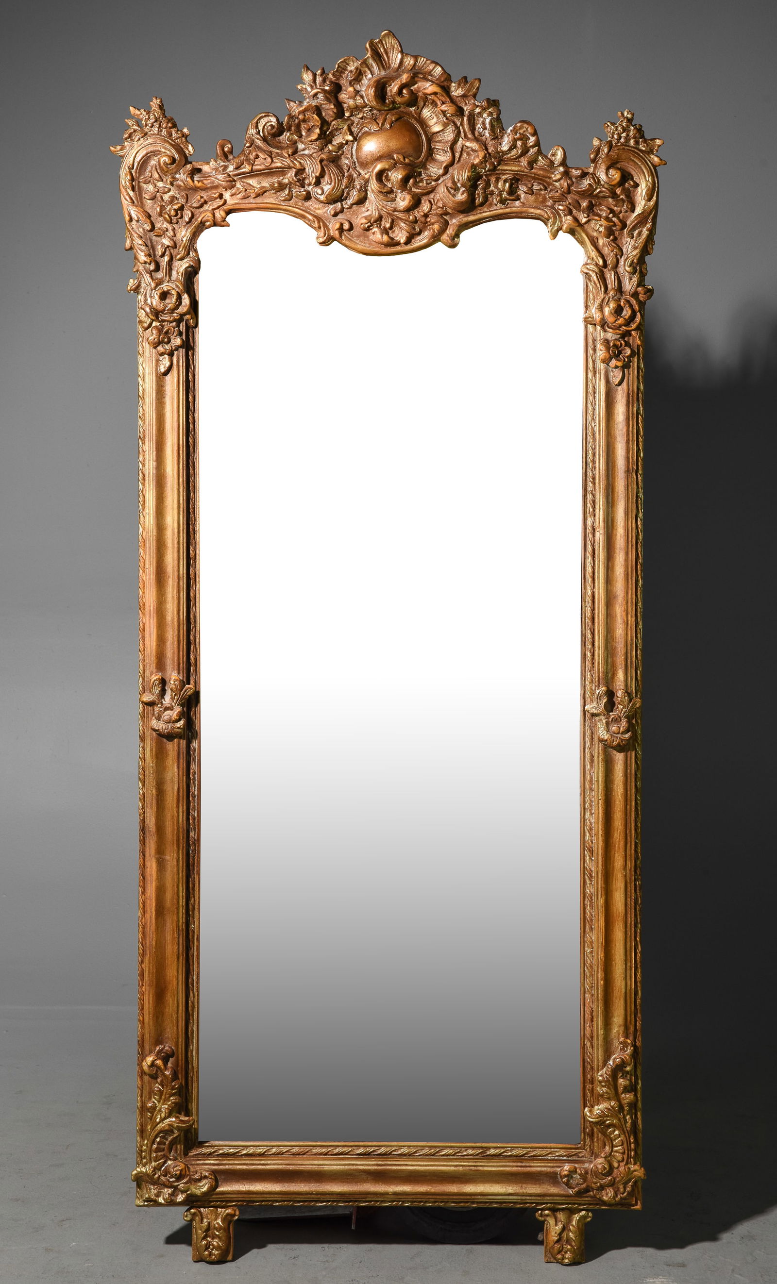 French Style Gold Framed Beveled Mirror (1 of 5)