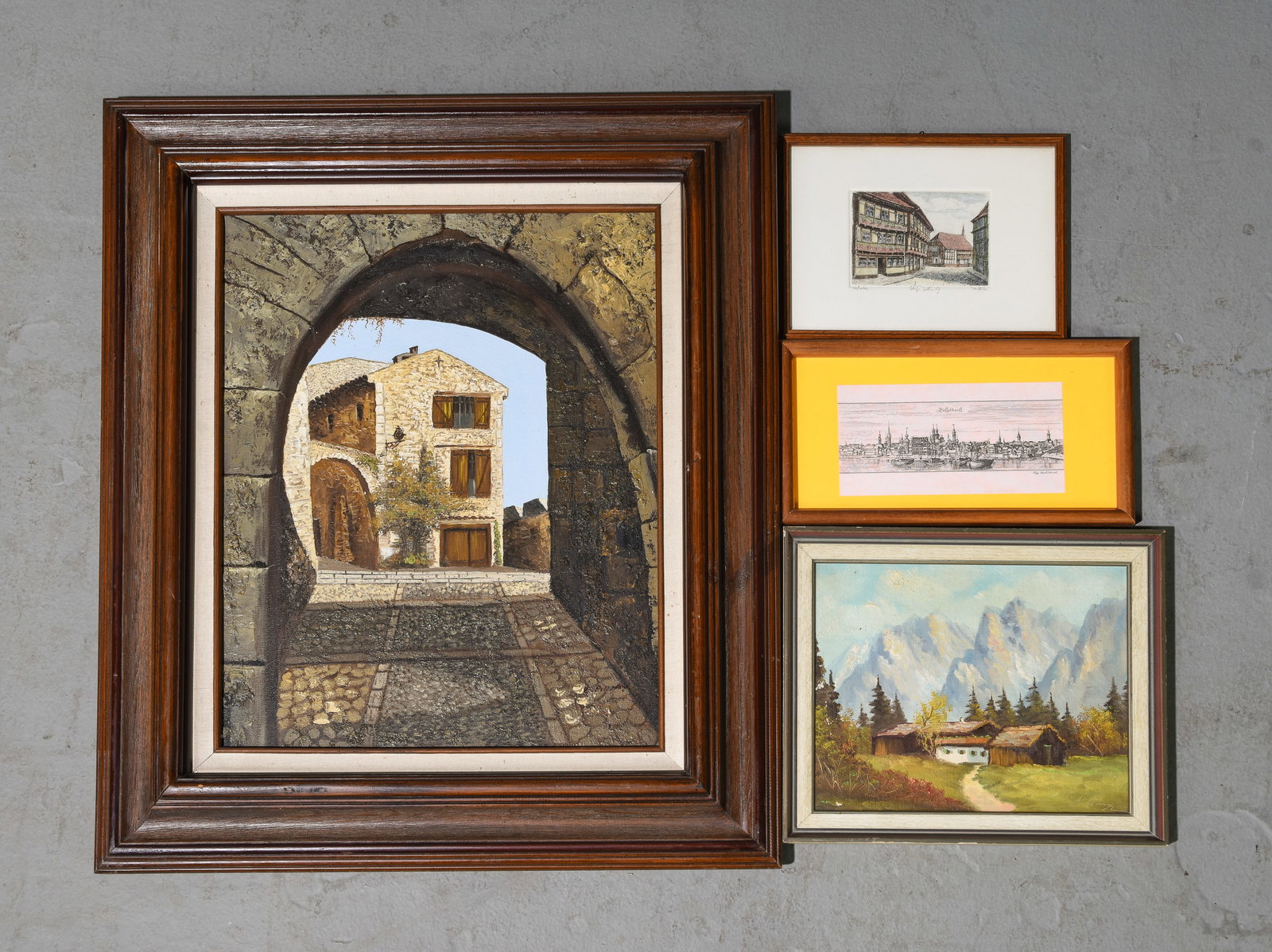 4 Assorted Framed Art / Paintings (1 of 4)
