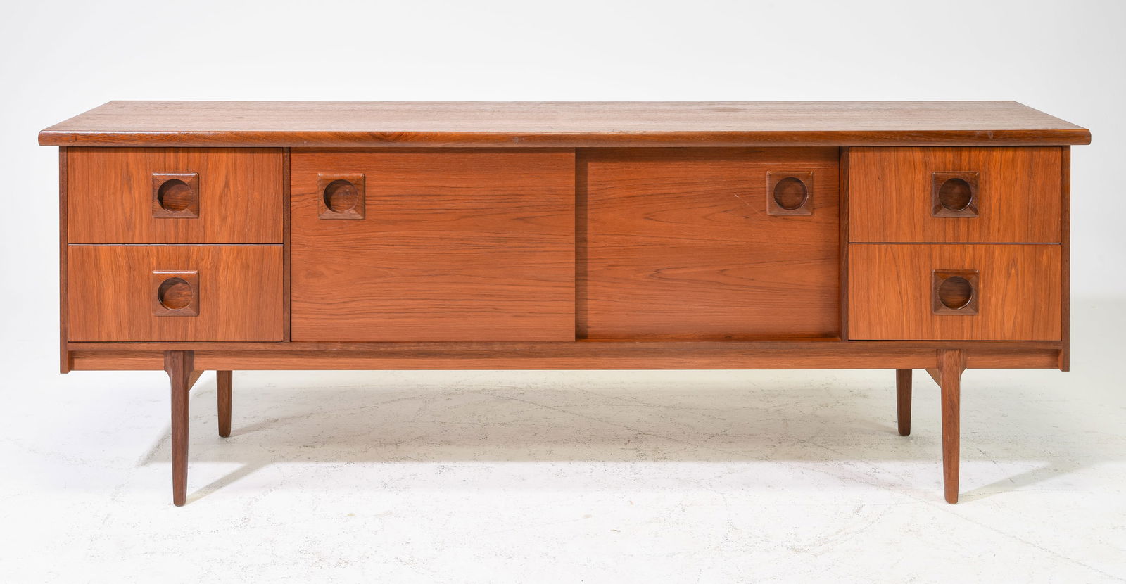 Mid Century Teak Sliding Door Sideboard (1 of 9)