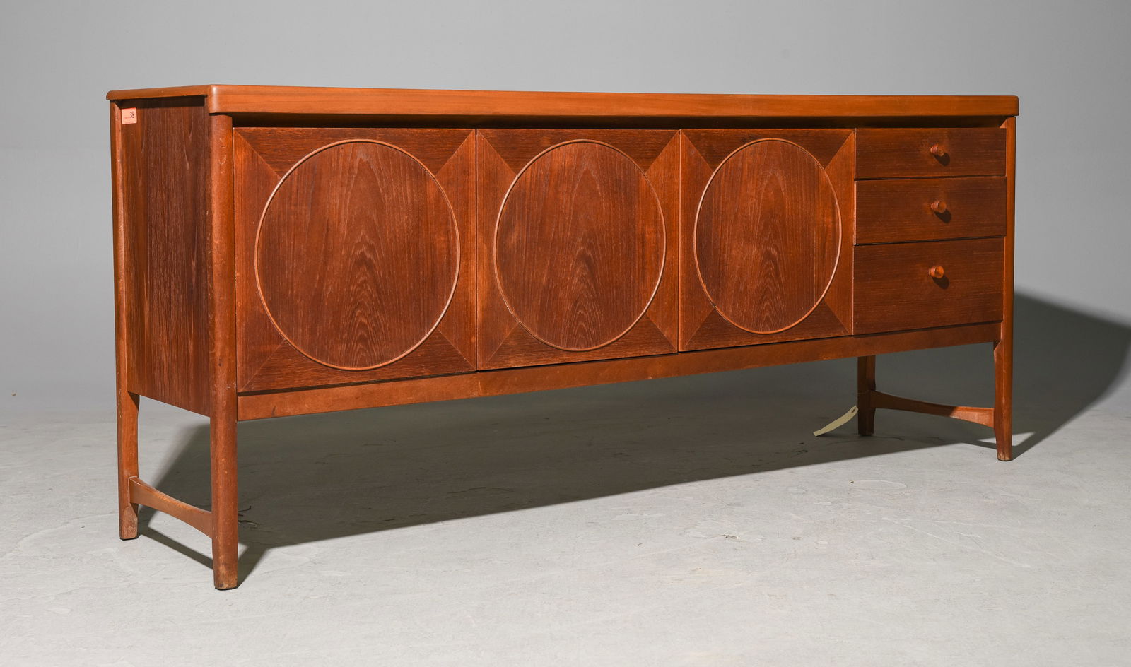 Large Mid Century Modern Circles Sideboard by Nathan (1 of 5)